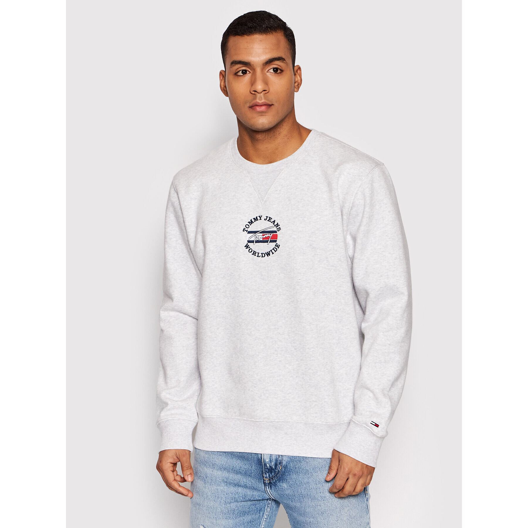 Tommy Jeans Суитшърт Timeless DM0DM12381 Сив Regular Fit - Pepit.bg