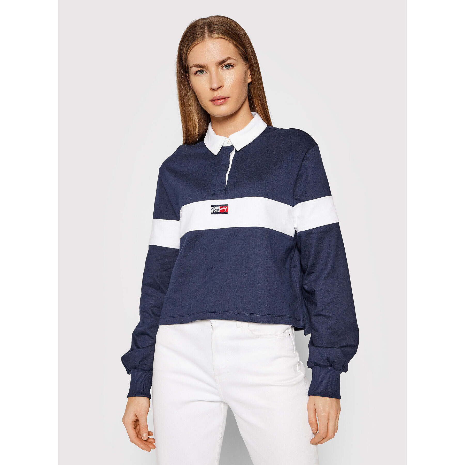 Tommy Jeans Суитшърт Tiny Tommy DW0DW10990 Тъмносин Regular Fit - Pepit.bg