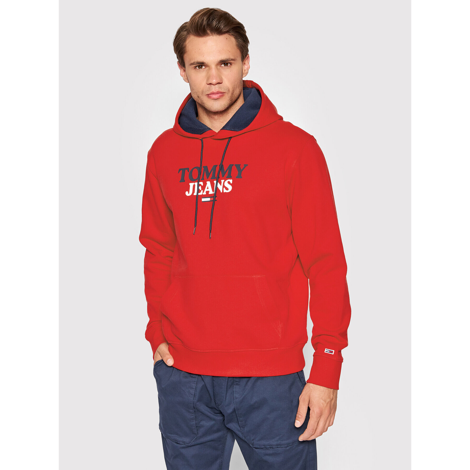 Tommy Jeans Суитшърт Tjm Entry DM0DM12941 Червен Regular Fit - Pepit.bg