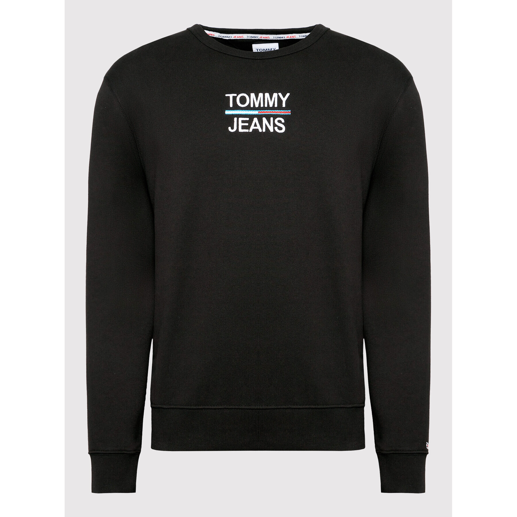 Tommy Jeans Суитшърт Tjm Essential Crew DM0DM10910 Черен Regular Fit - Pepit.bg