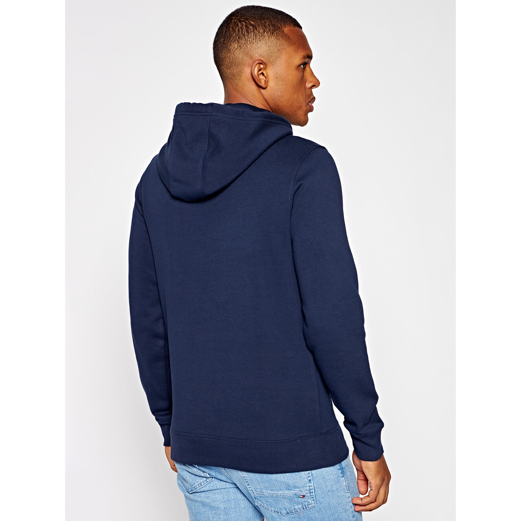 Tommy Jeans Суитшърт Tjm Essentiale Graphic Hoodie DM0DM07929 Тъмносин Regular Fit - Pepit.bg