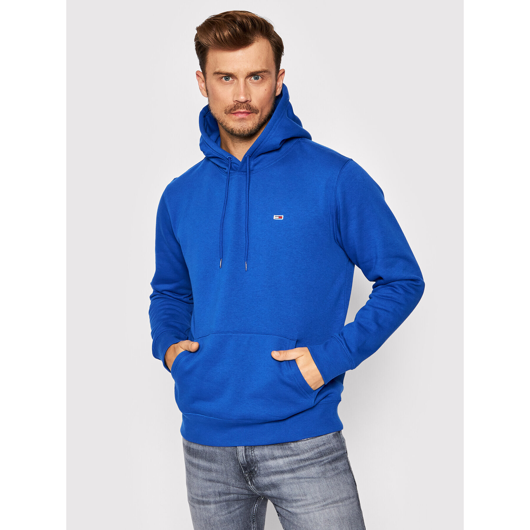 Tommy Jeans Суитшърт Tjm Fleece DM0DM09593 Тъмносин Regular Fit - Pepit.bg