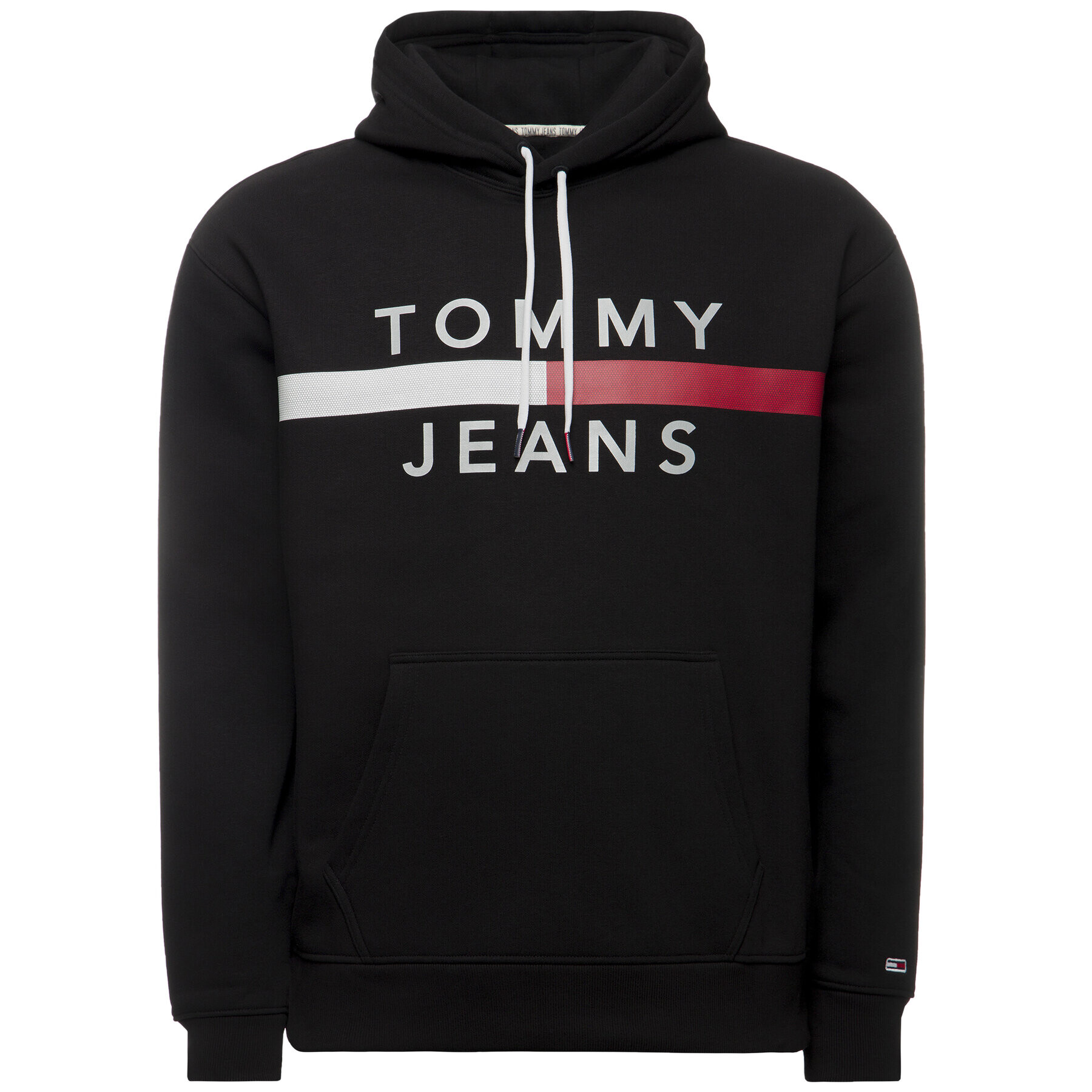 Tommy Jeans Суитшърт Tjm Reflective Flag DM0DM07410 Черен Regular Fit - Pepit.bg