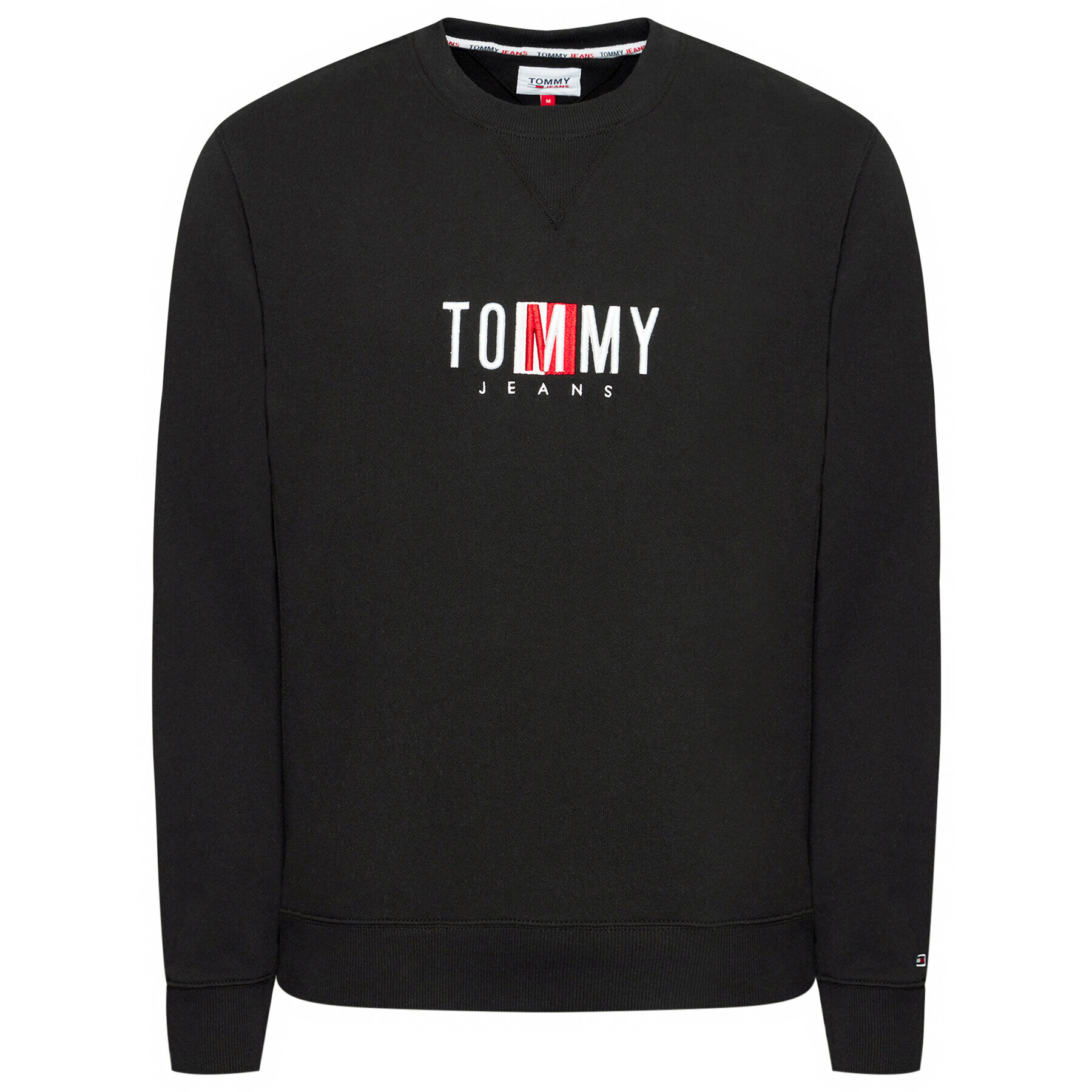 Tommy Jeans Суитшърт Tjm Timeless Crew 2 DM0DM10207 Черен Relaxed Fit - Pepit.bg