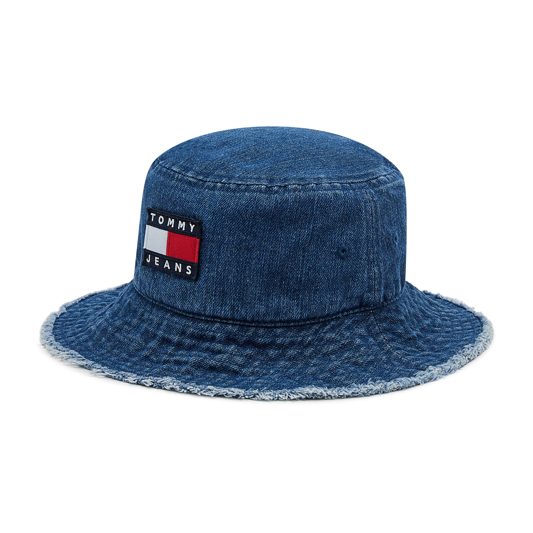 Tommy Jeans Капела Bucket Heritage Denim AW0AW10184 Син - Pepit.bg