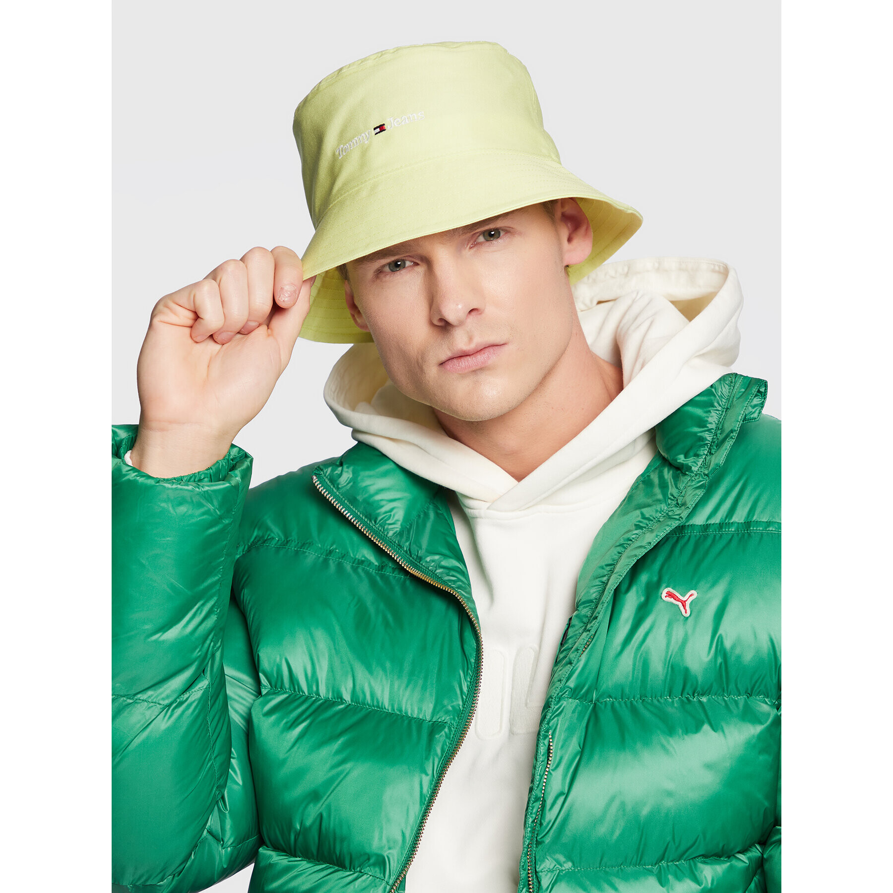 Tommy Jeans Текстилна шапка Sport Bucket AW0AW14597 Жълт - Pepit.bg