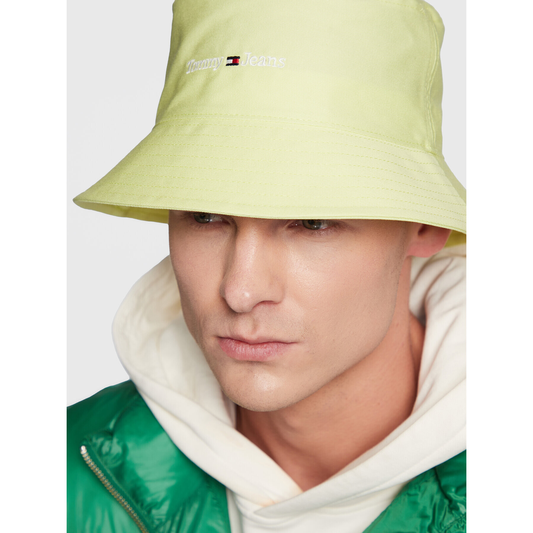 Tommy Jeans Текстилна шапка Sport Bucket AW0AW14597 Жълт - Pepit.bg