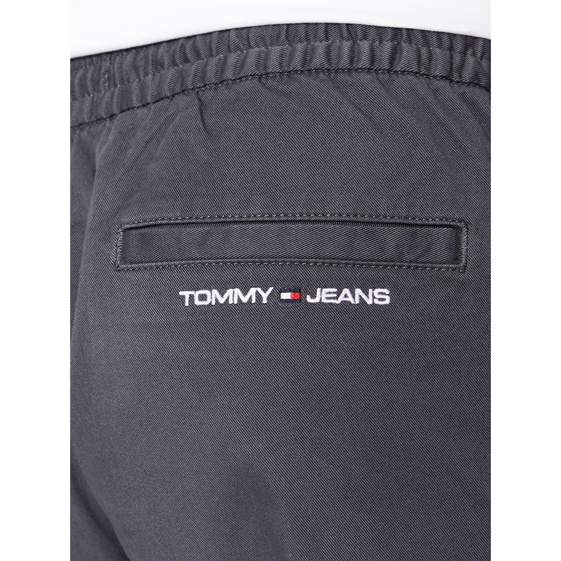 Tommy Jeans Текстилни панталони Scanton DM0DM17679 Сив Slim Fit - Pepit.bg