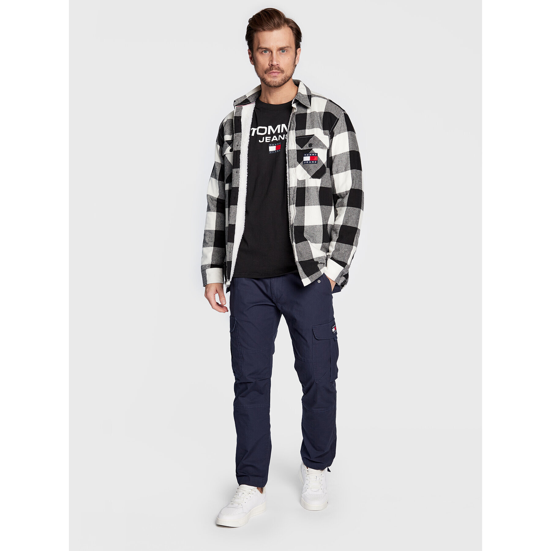 Tommy Jeans Тениска с дълъг ръкав DM0DM15681 Черен Regular Fit - Pepit.bg