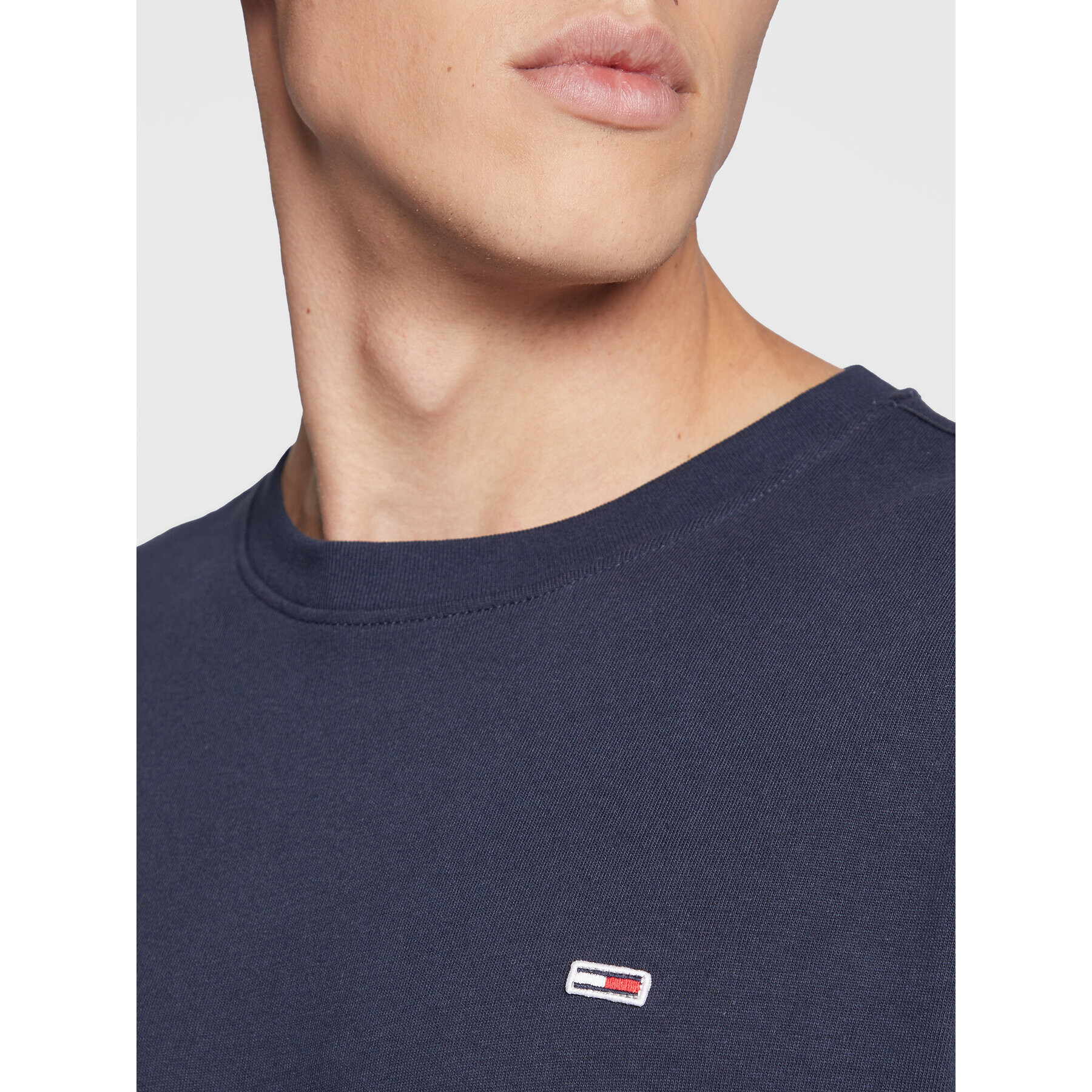 Tommy Jeans Тениска с дълъг ръкав Serif Linears DM0DM14986 Тъмносин Regular Fit - Pepit.bg