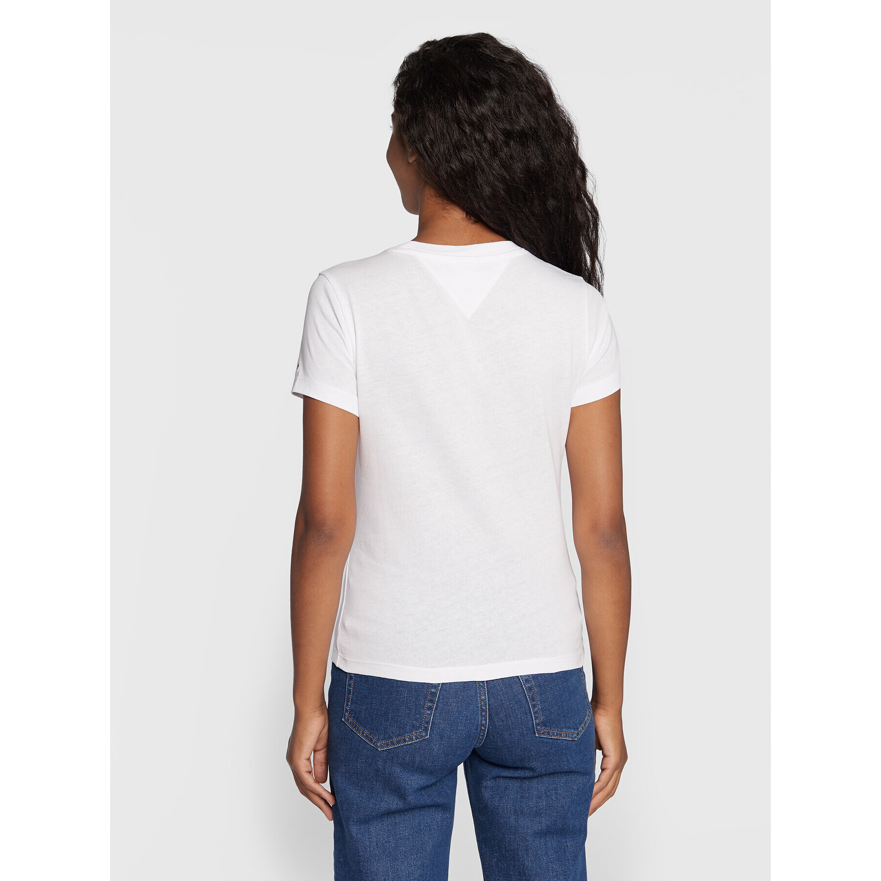 Tommy Jeans Тишърт Baby Bagels DW0DW13728 Бял Regular Fit - Pepit.bg