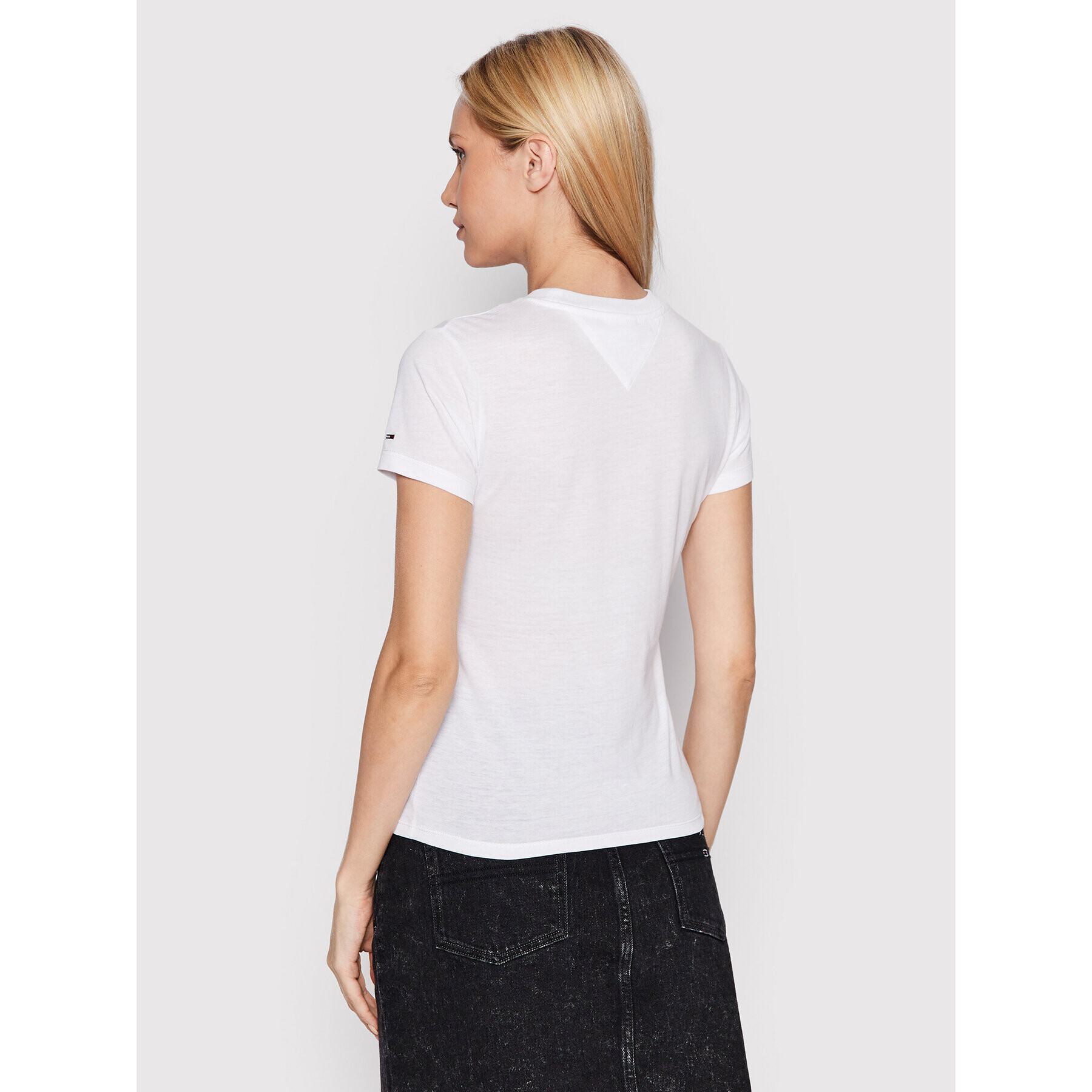 Tommy Jeans Тишърт Baby Essential Logo DW0DW13623 Бял Regular Fit - Pepit.bg