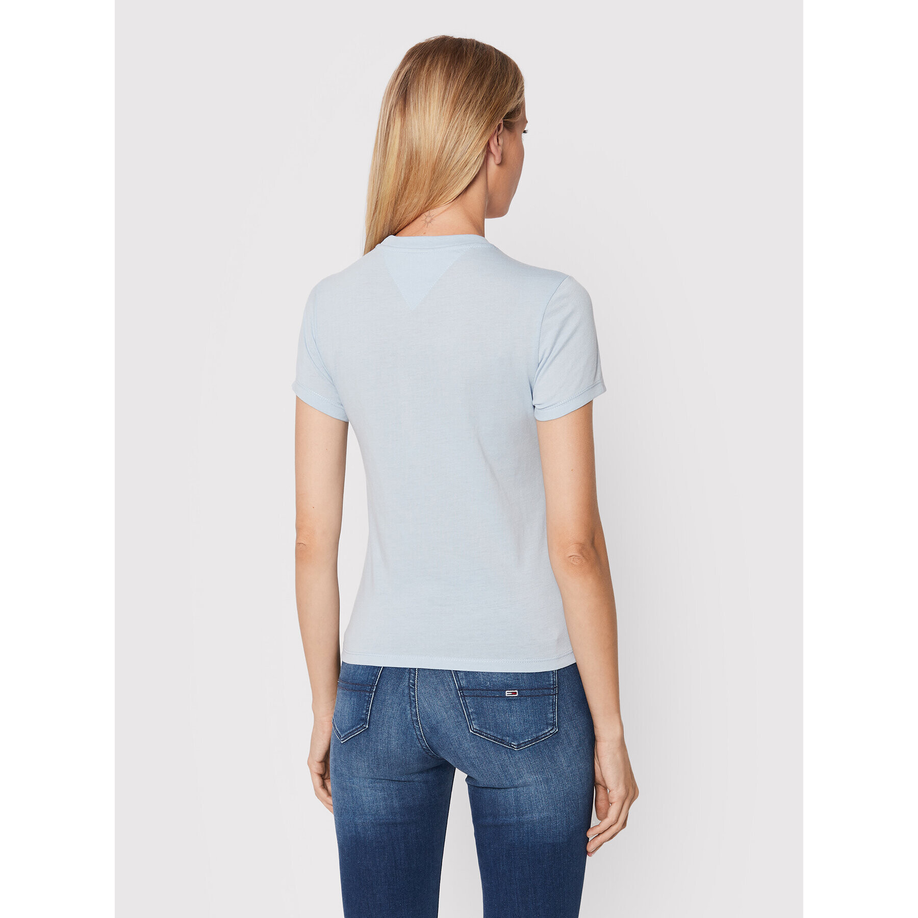 Tommy Jeans Тишърт Baby Essential Logo DW0DW13623 Син Regular Fit - Pepit.bg
