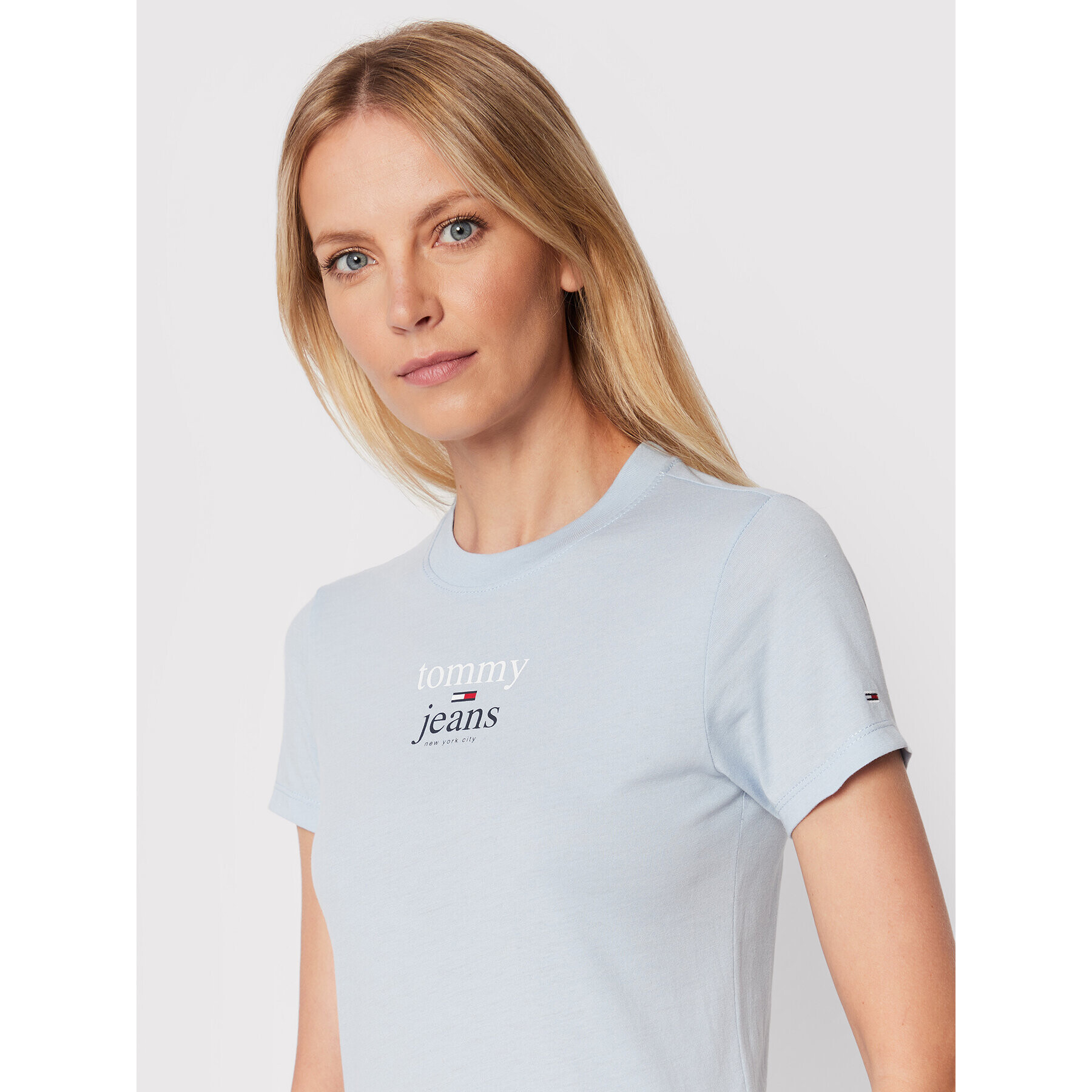 Tommy Jeans Тишърт Baby Essential Logo DW0DW13623 Син Regular Fit - Pepit.bg