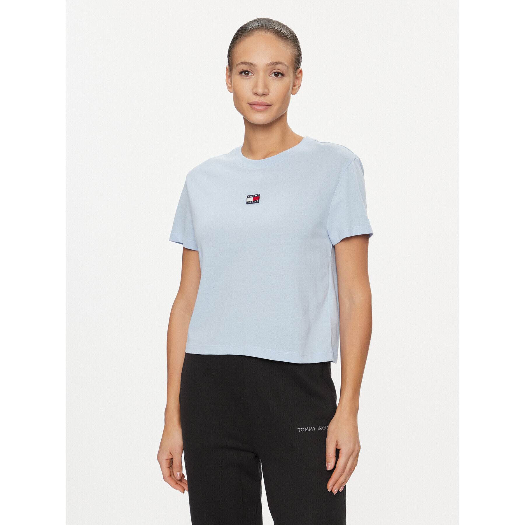 Tommy Jeans Тишърт Badge DW0DW15640 Син Classic Fit - Pepit.bg