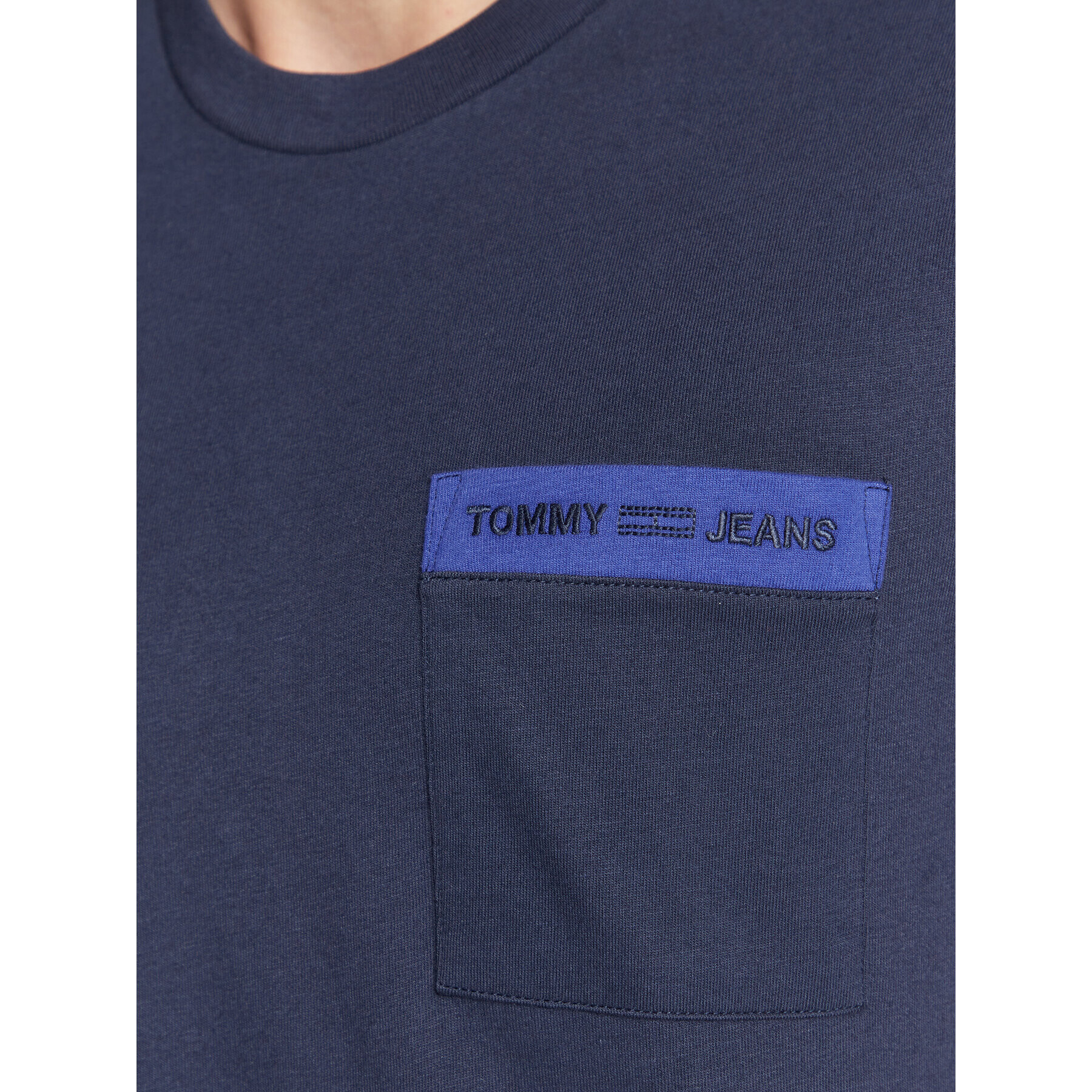 Tommy Jeans Тишърт Branded Pocket DM0DM11441 Тъмносин Regular Fit - Pepit.bg