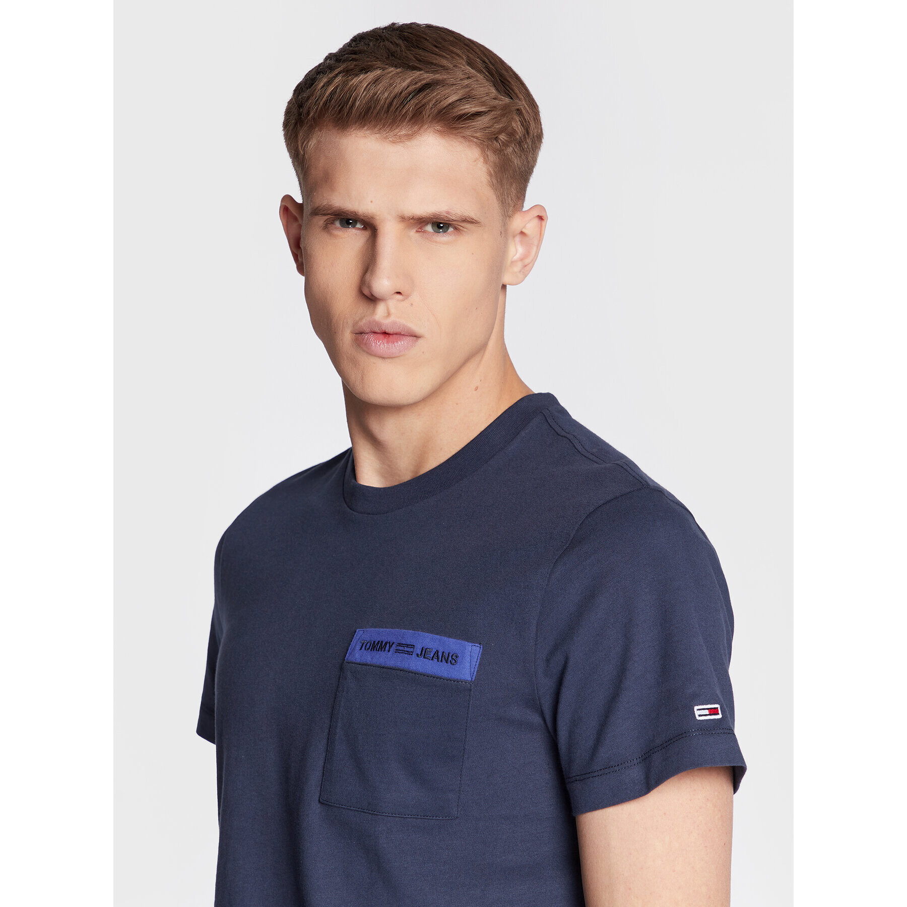 Tommy Jeans Тишърт Branded Pocket DM0DM11441 Тъмносин Regular Fit - Pepit.bg