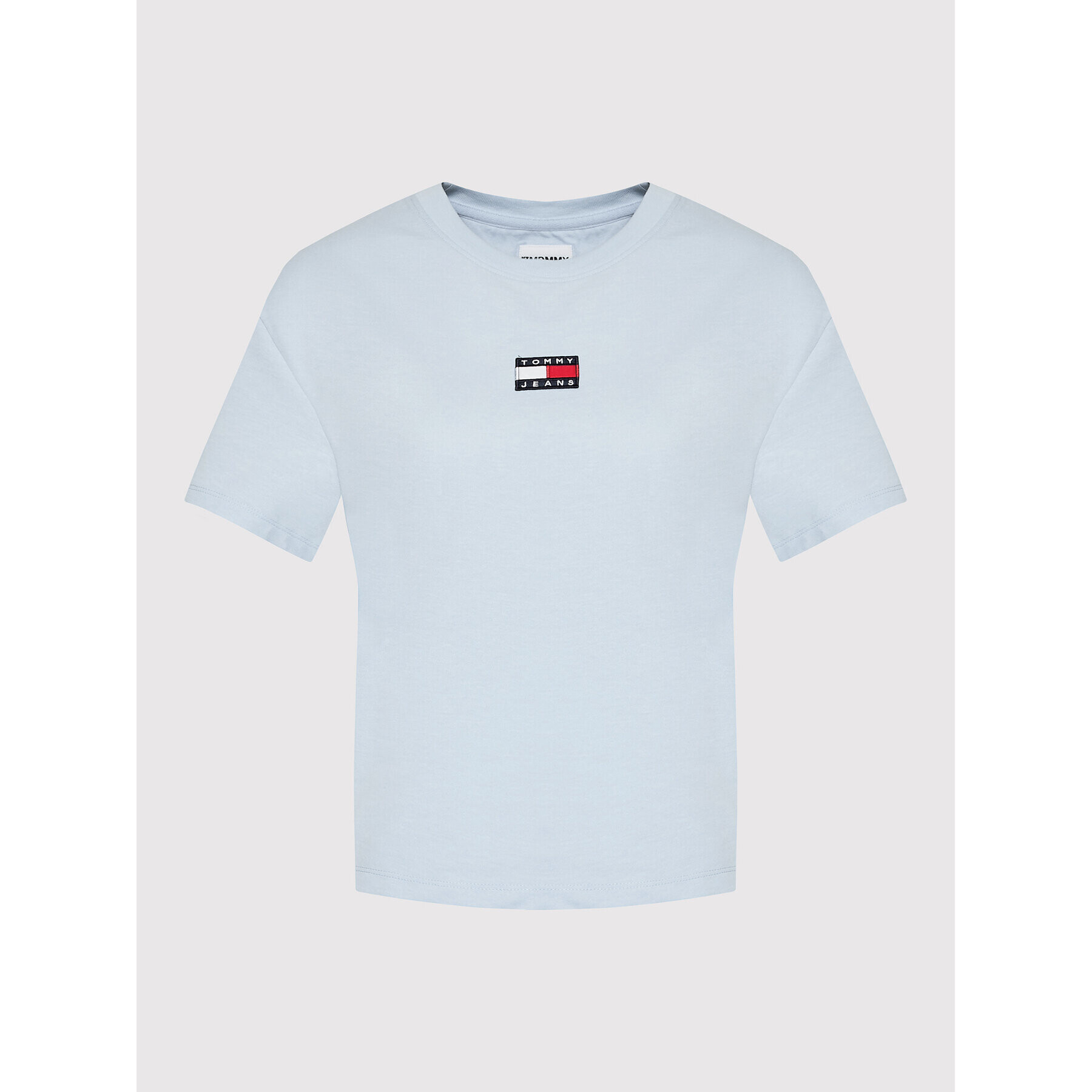 Tommy Jeans Тишърт Center Badge DW0DW10404 Син Regular Fit - Pepit.bg