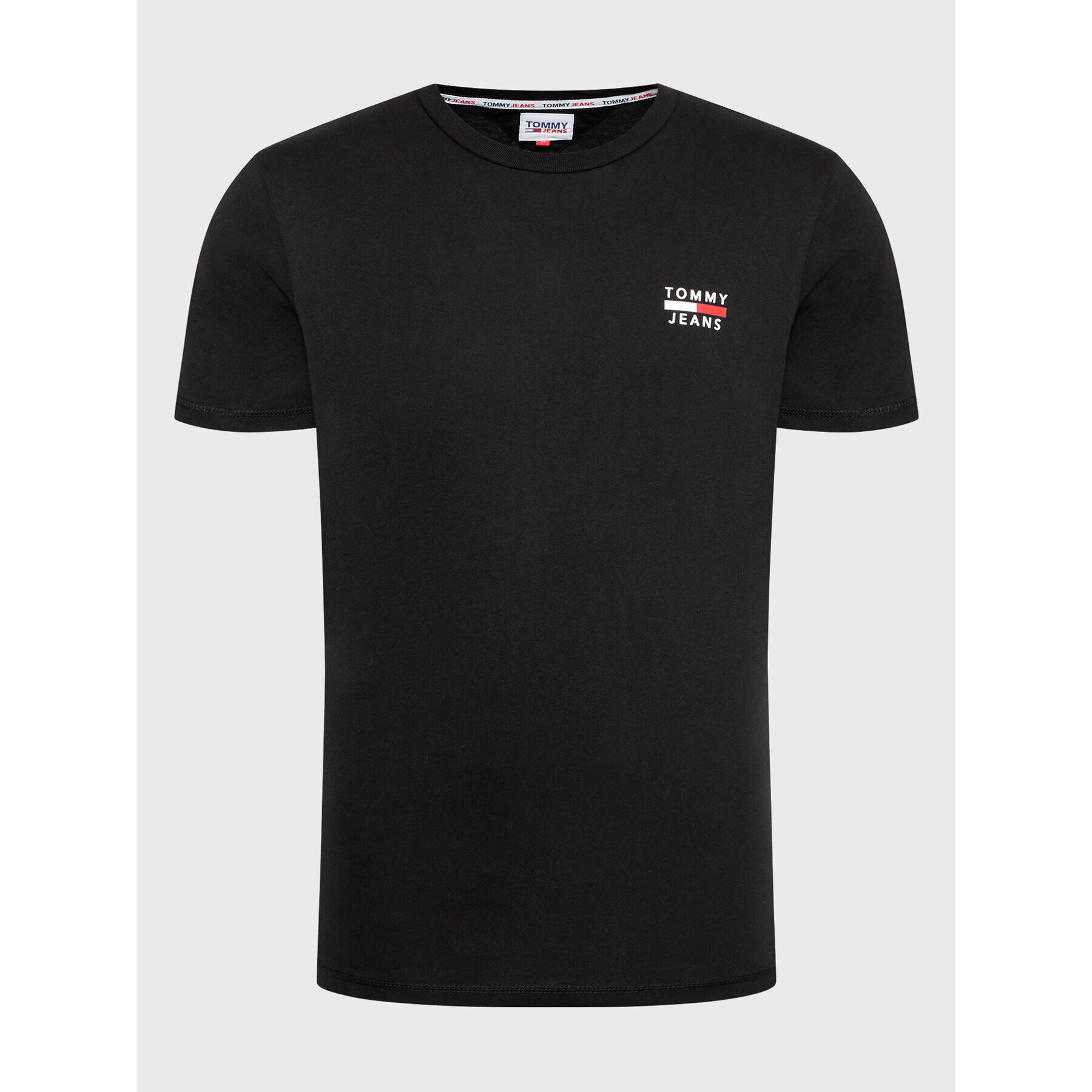 Tommy Jeans Тишърт Chest Logo DM0DM10099 Черен Regular Fit - Pepit.bg