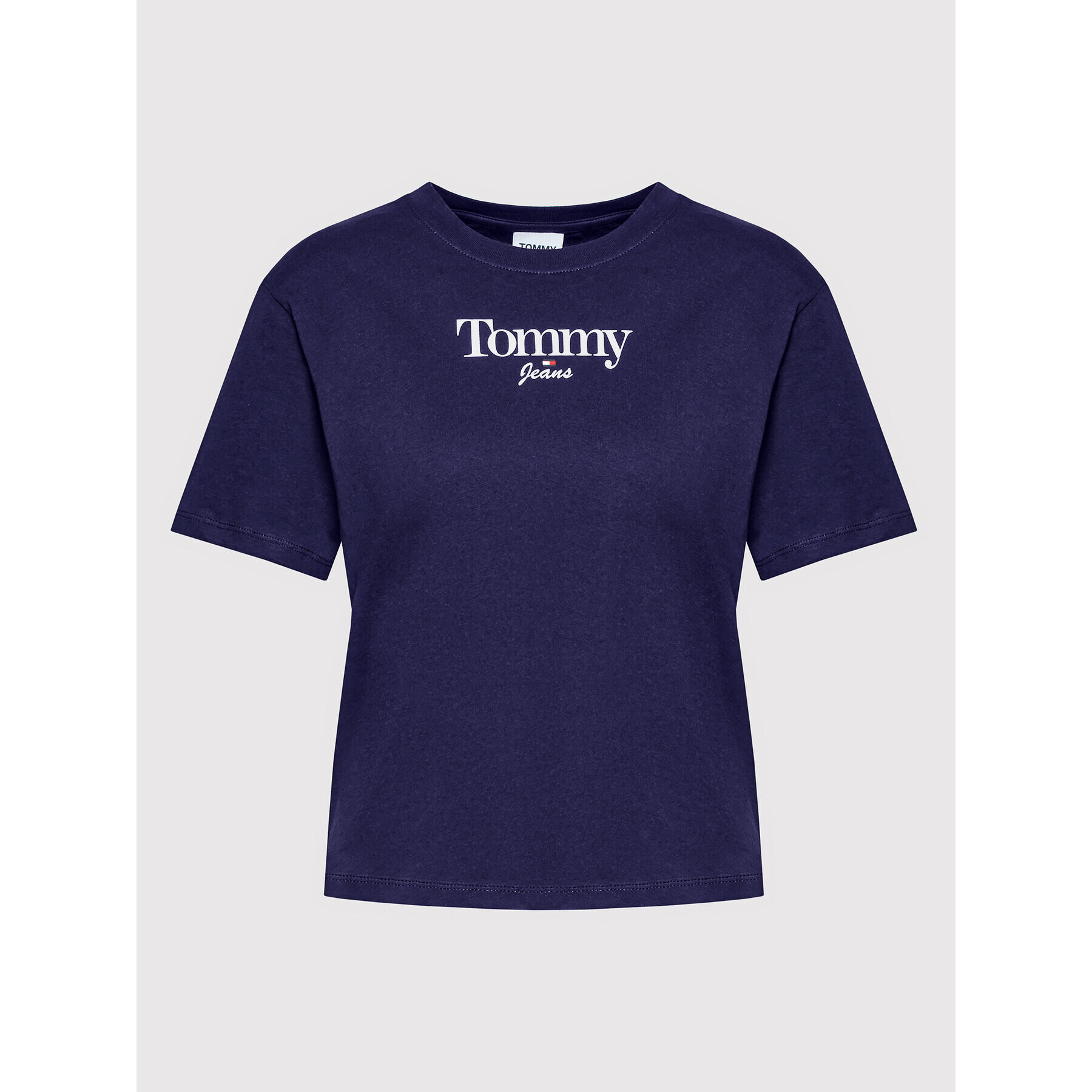 Tommy Jeans Тишърт Classic Essential Logo DW0DW13698 Тъмносин Regular Fit - Pepit.bg