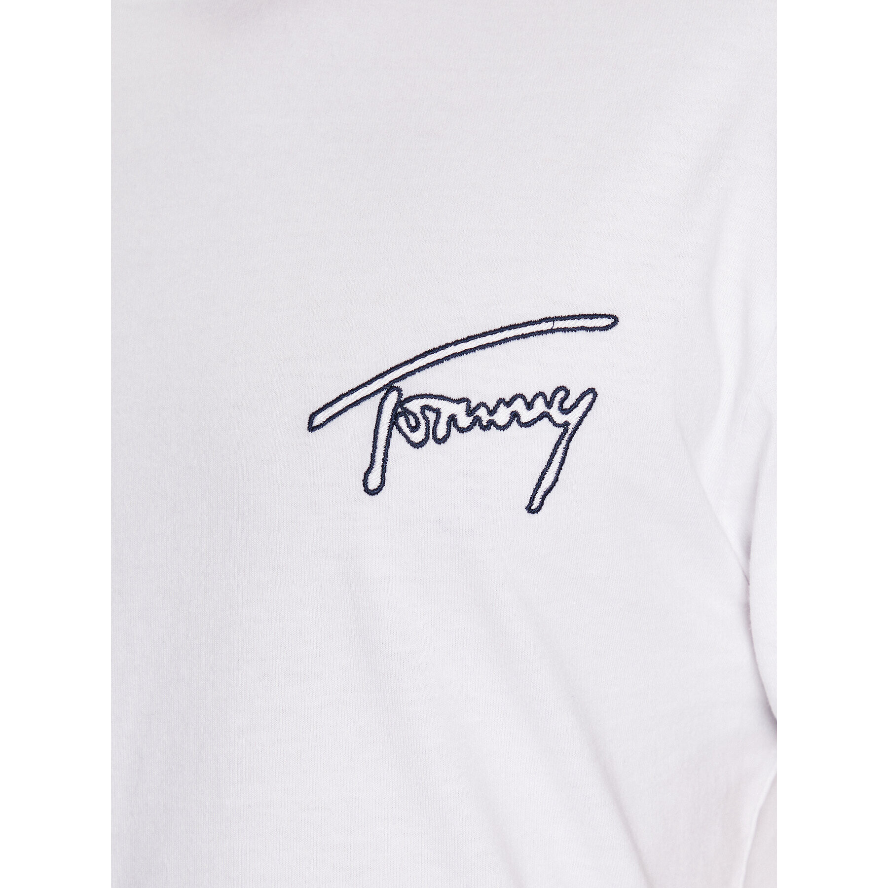 Tommy Jeans Тишърт Classic Signature Ringer DM0DM16324 Бял Regular Fit - Pepit.bg