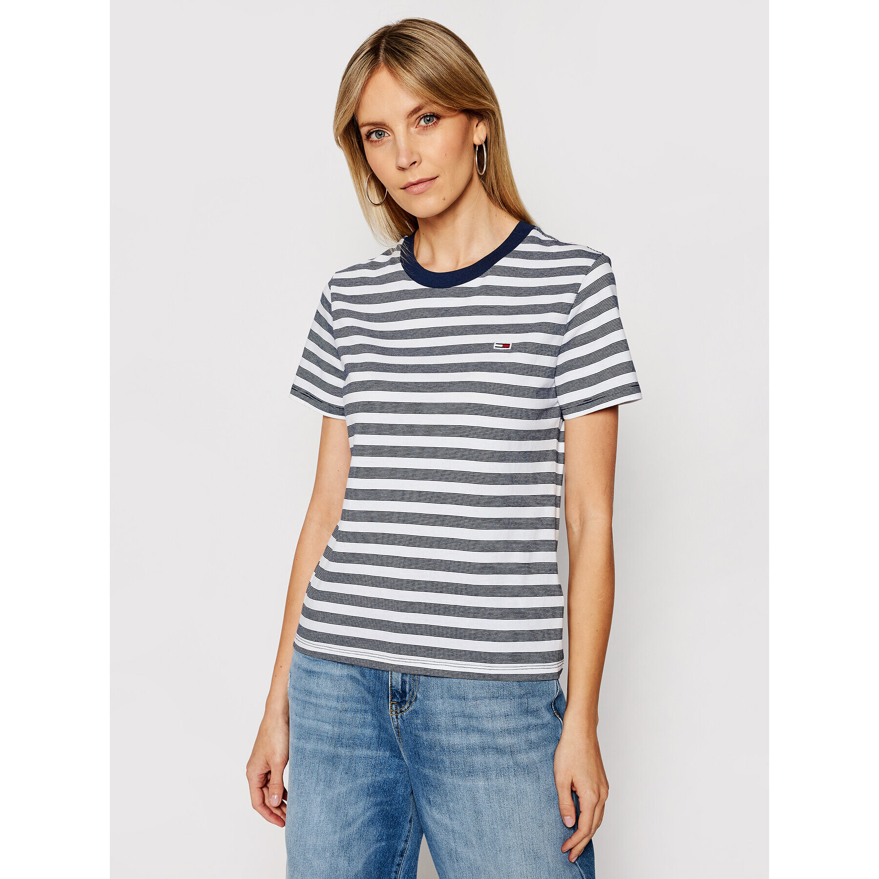 Tommy Jeans Тишърт Classics Stripe DW0DW10151 Цветен Regular Fit - Pepit.bg