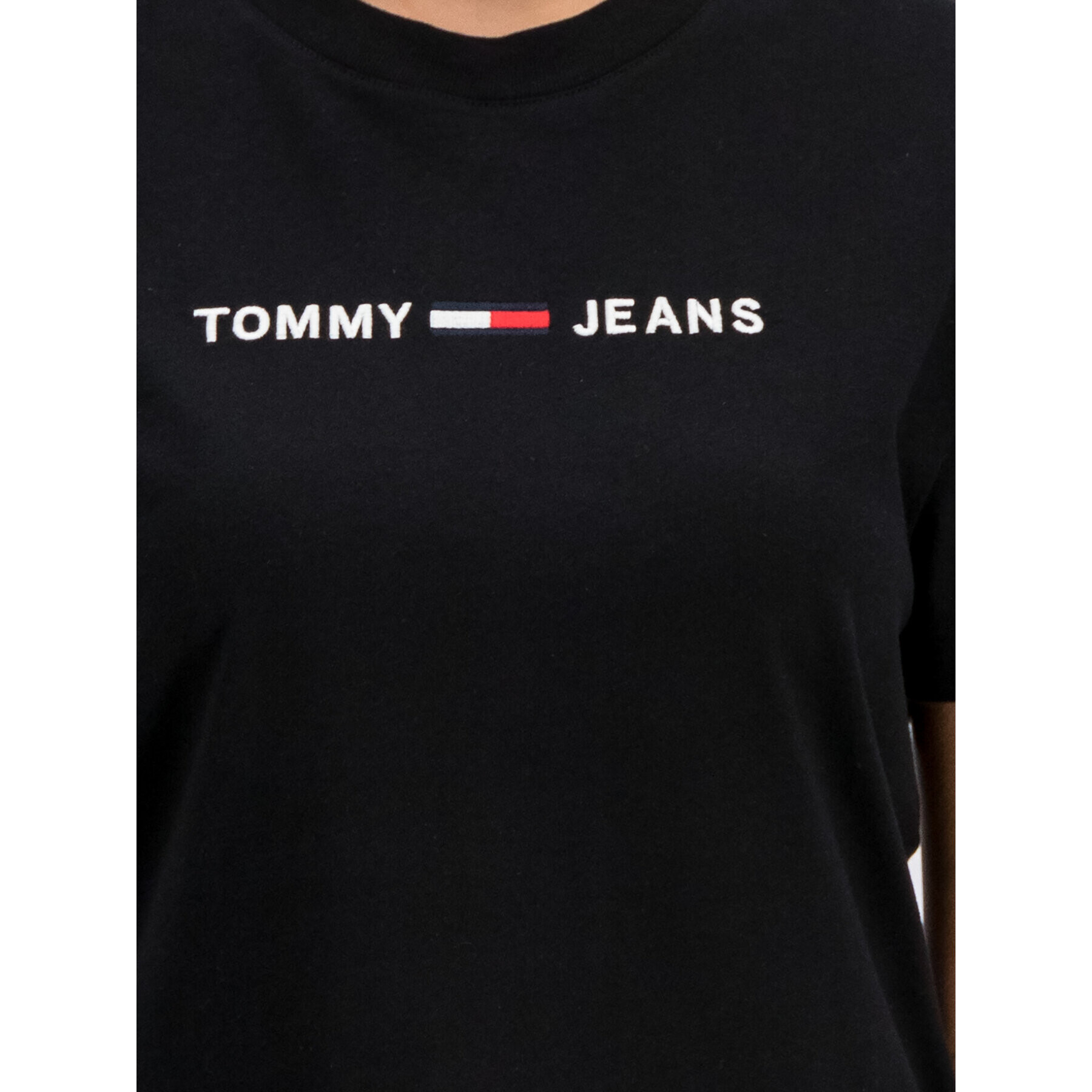 Tommy Jeans Тишърт Clean DW0DW07429 Черен Oversize - Pepit.bg