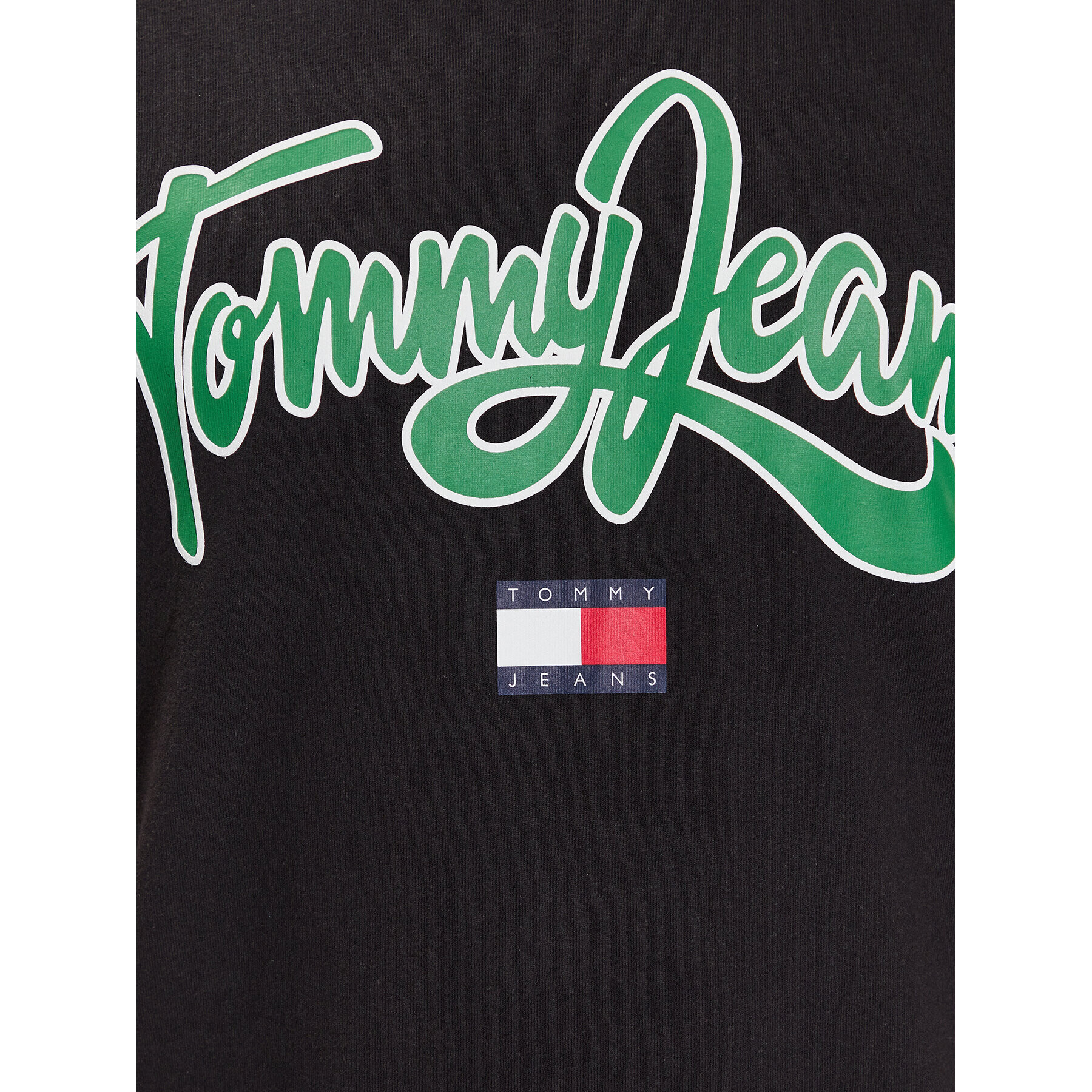 Tommy Jeans Тишърт College Pop DM0DM16403 Черен Regular Fit - Pepit.bg