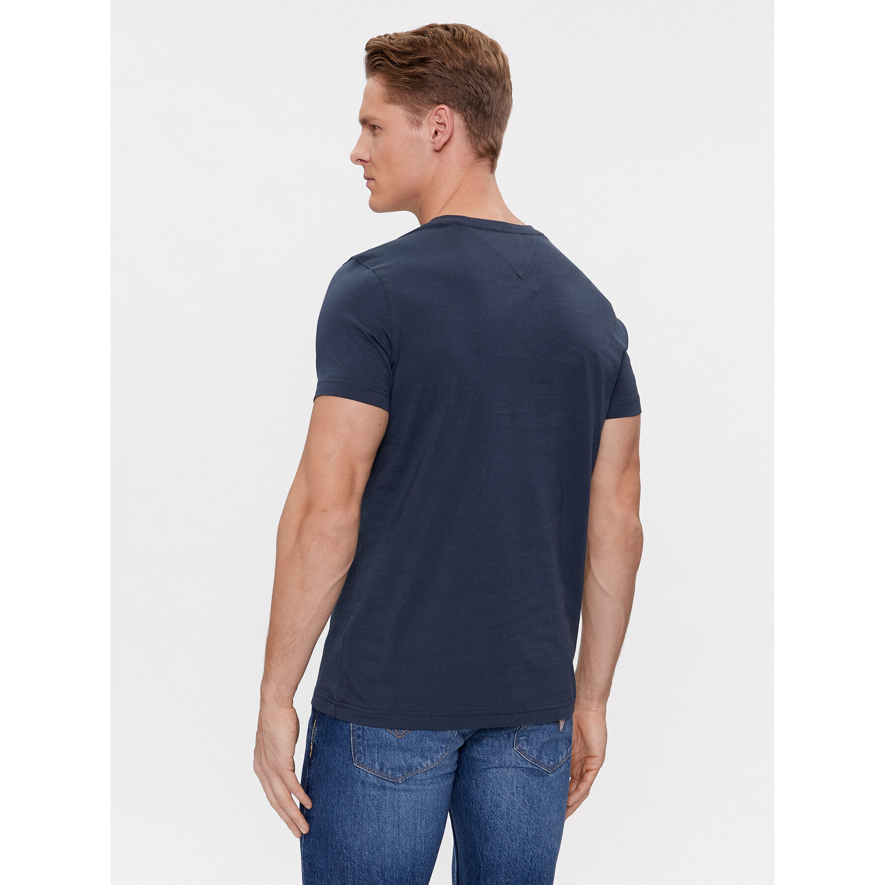 Tommy Jeans Тишърт DM0DM04410 Тъмносин Regular Fit - Pepit.bg