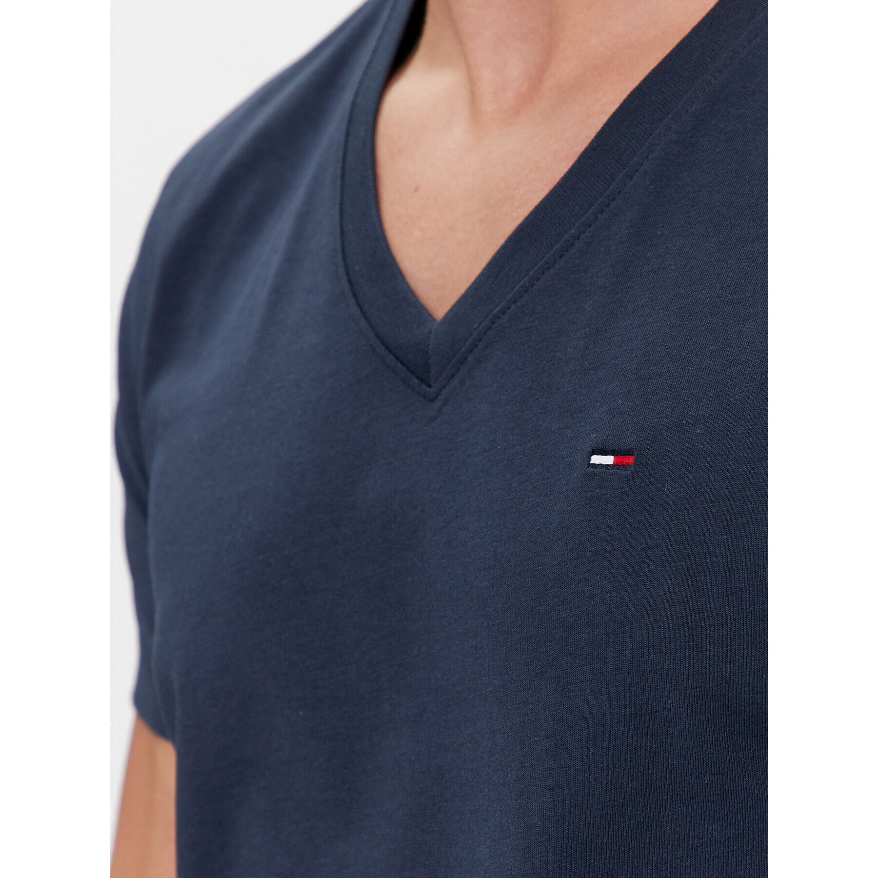 Tommy Jeans Тишърт DM0DM04410 Тъмносин Regular Fit - Pepit.bg