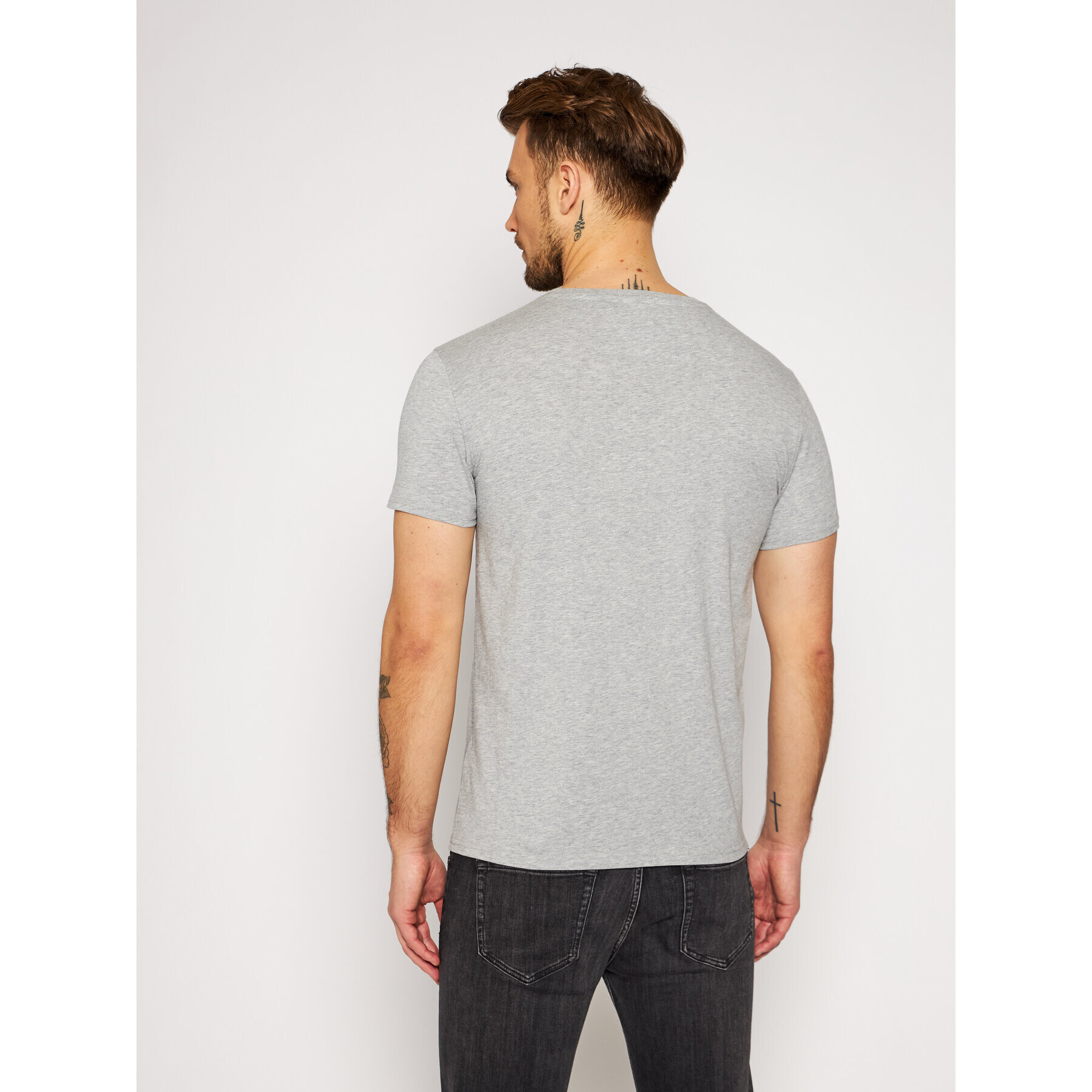 Tommy Jeans Тишърт DM0DM04411 Сив Regular Fit - Pepit.bg