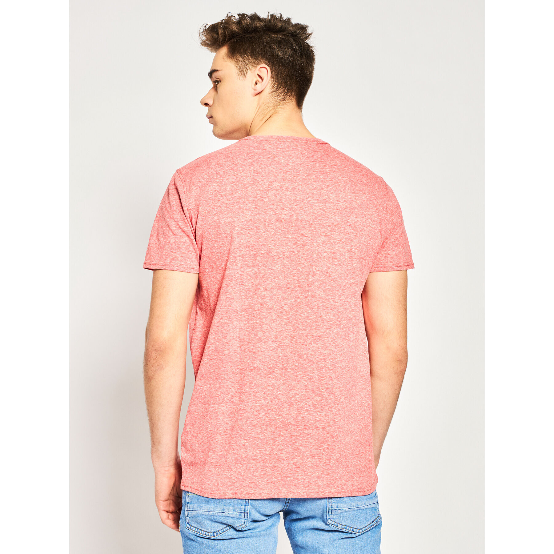 Tommy Jeans Тишърт DM0DM04413 Червен Regular Fit - Pepit.bg