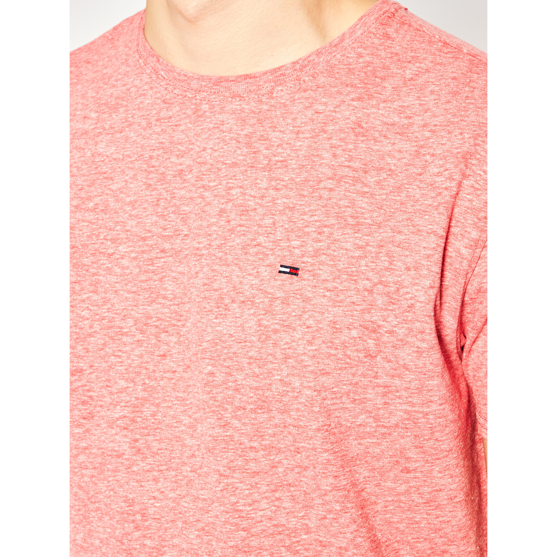 Tommy Jeans Тишърт DM0DM04413 Червен Regular Fit - Pepit.bg
