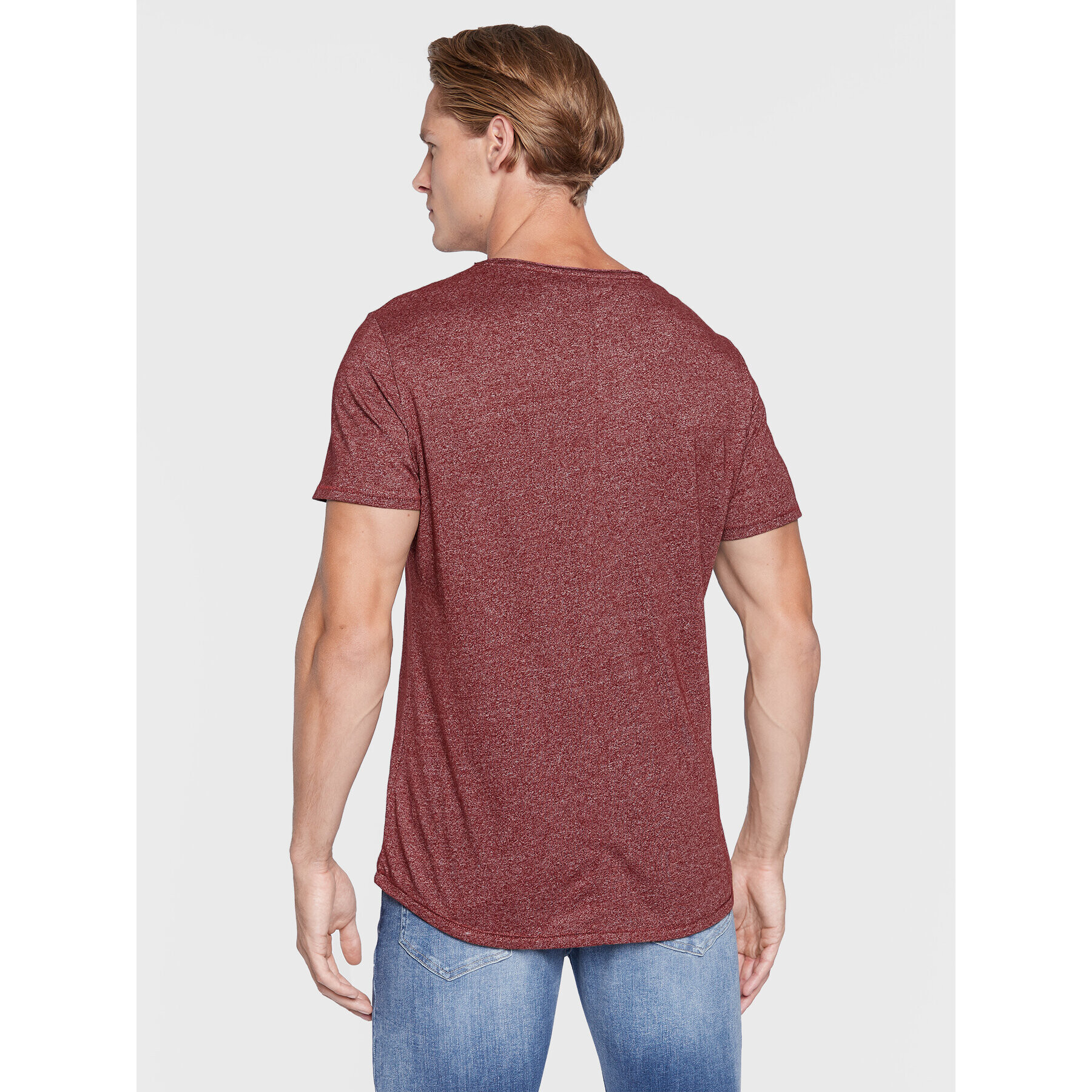 Tommy Jeans Тишърт DM0DM09586 Бордо Slim Fit - Pepit.bg