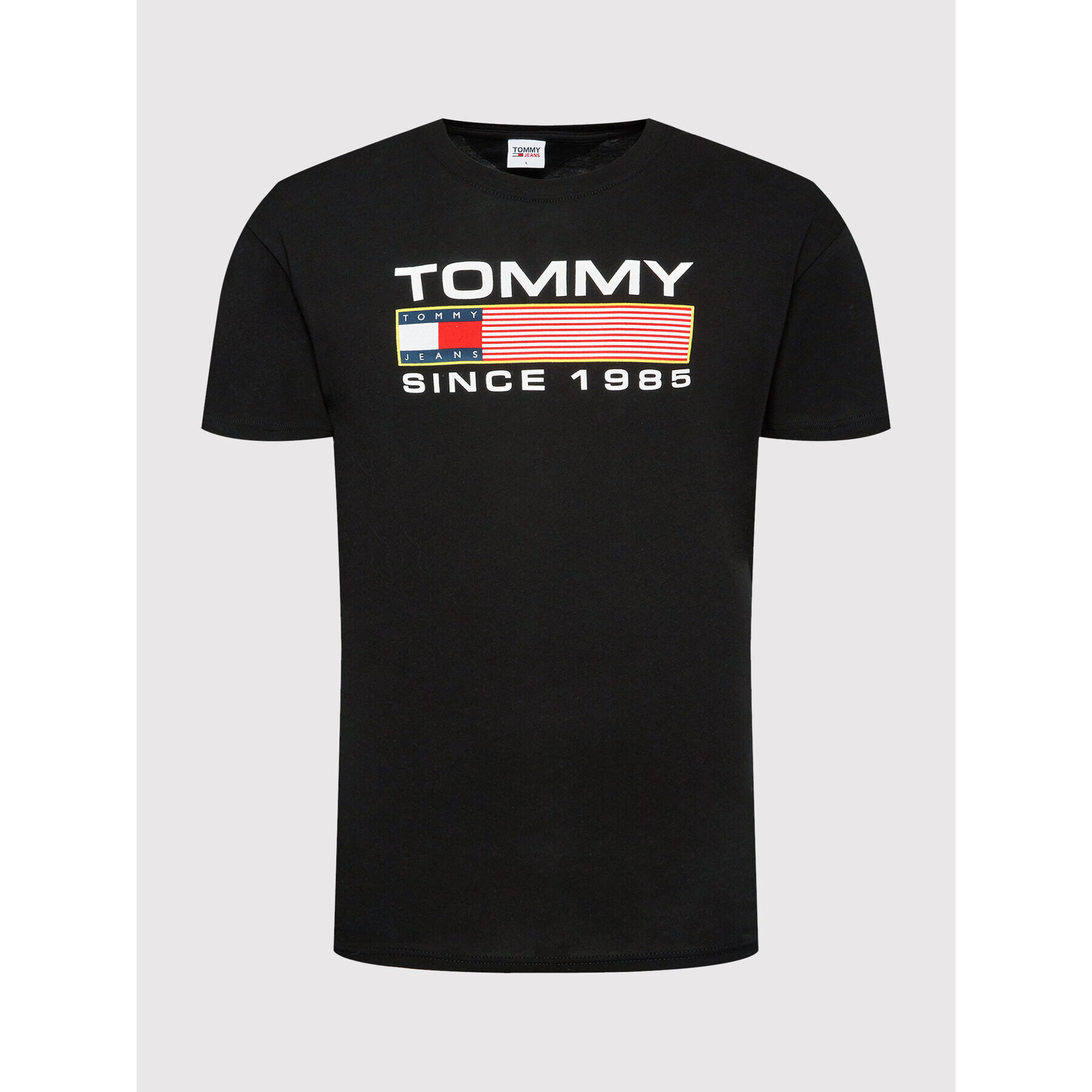 Tommy Jeans Тишърт DM0DM14991 Черен Regular Fit - Pepit.bg