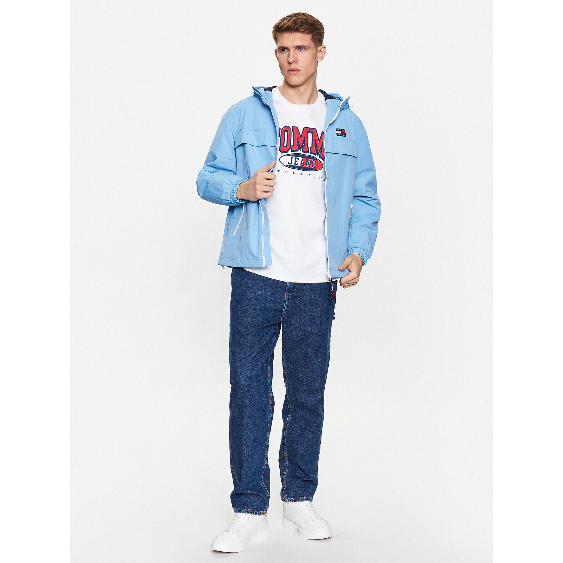Tommy Jeans Тишърт DM0DM16407 Бял Relaxed Fit - Pepit.bg