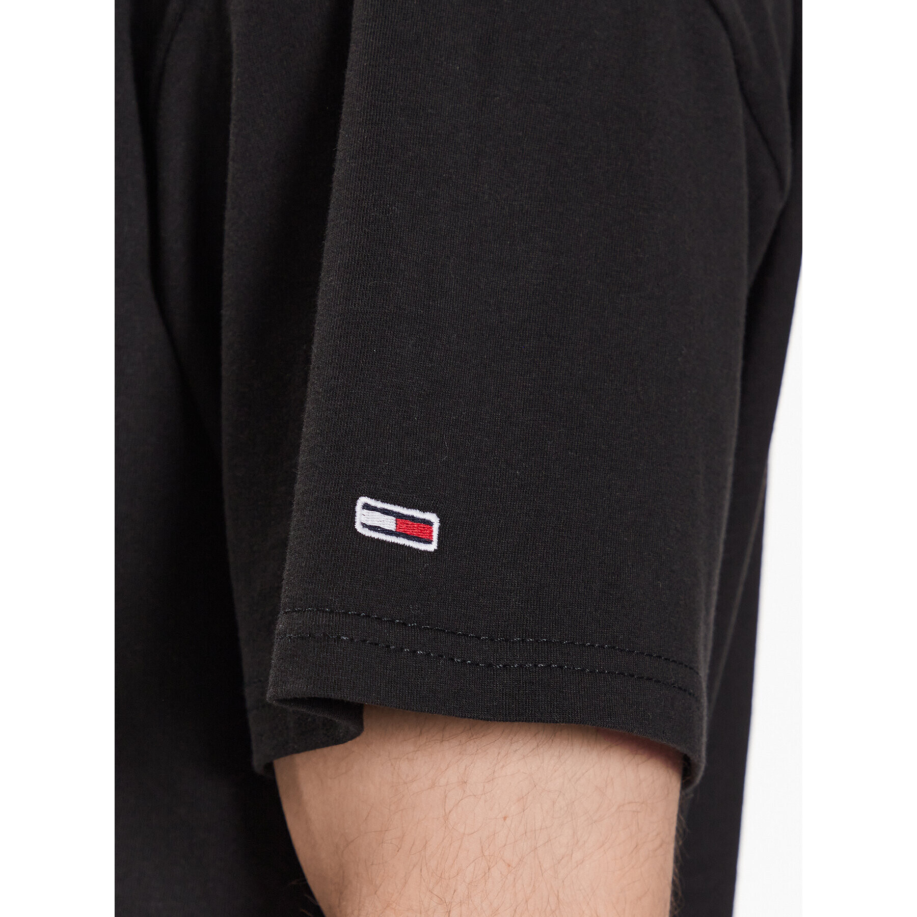 Tommy Jeans Тишърт DM0DM16407 Черен Relaxed Fit - Pepit.bg