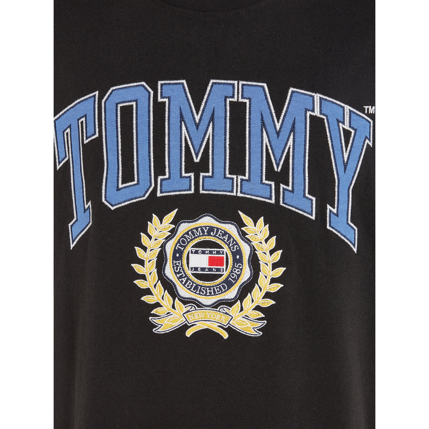 Tommy Jeans Тишърт DM0DM16832 Черен Relaxed Fit - Pepit.bg