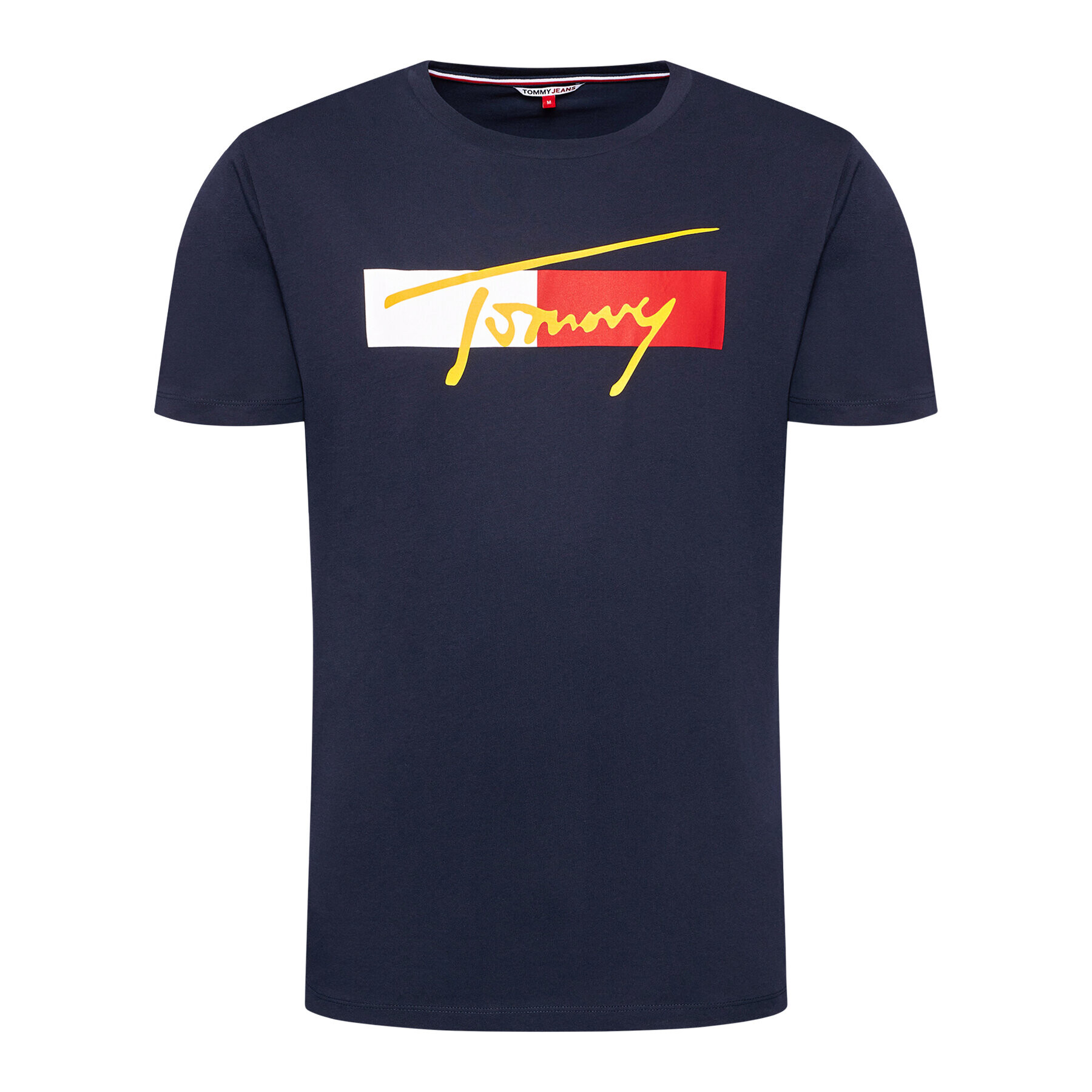 Tommy Jeans Тишърт Drop Shoulder Tee UM0UM02115 Тъмносин Regular Fit - Pepit.bg