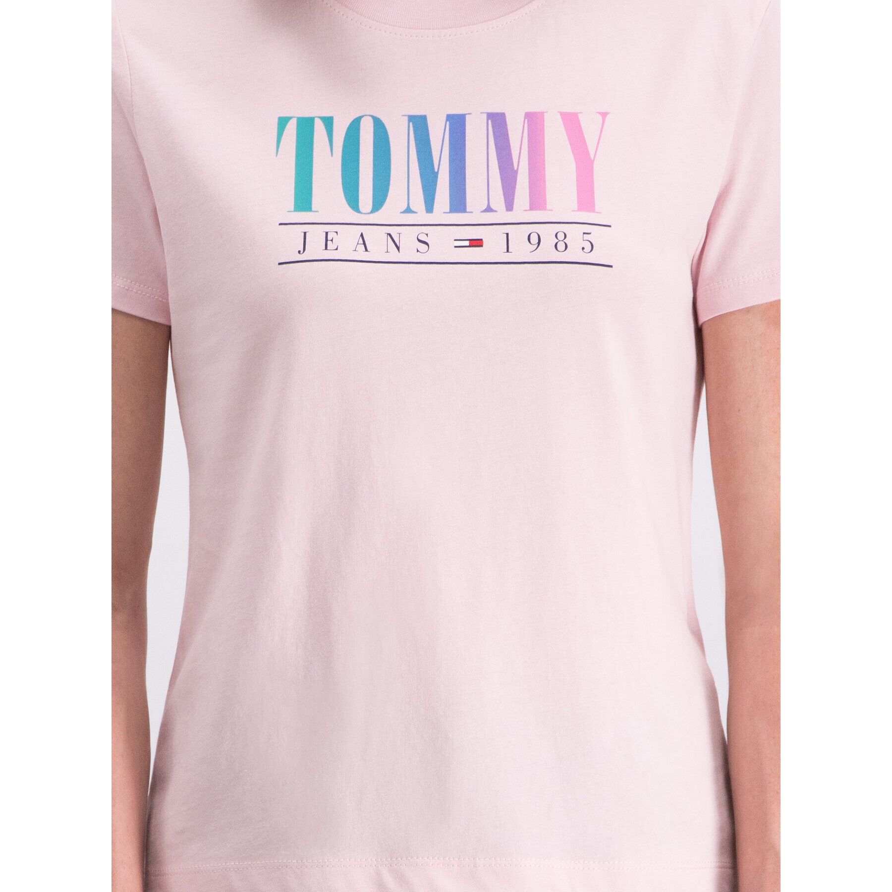 Tommy Jeans Тишърт DW0DW06699 Розов Regular Fit - Pepit.bg