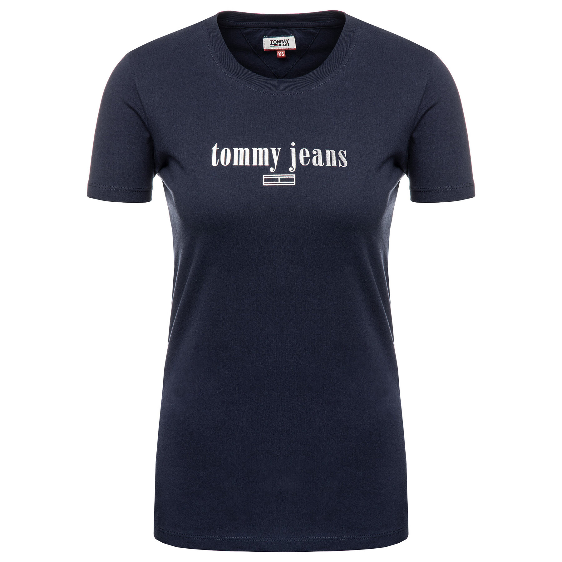 Tommy Jeans Тишърт DW0DW06712 Тъмносин Regular Fit - Pepit.bg