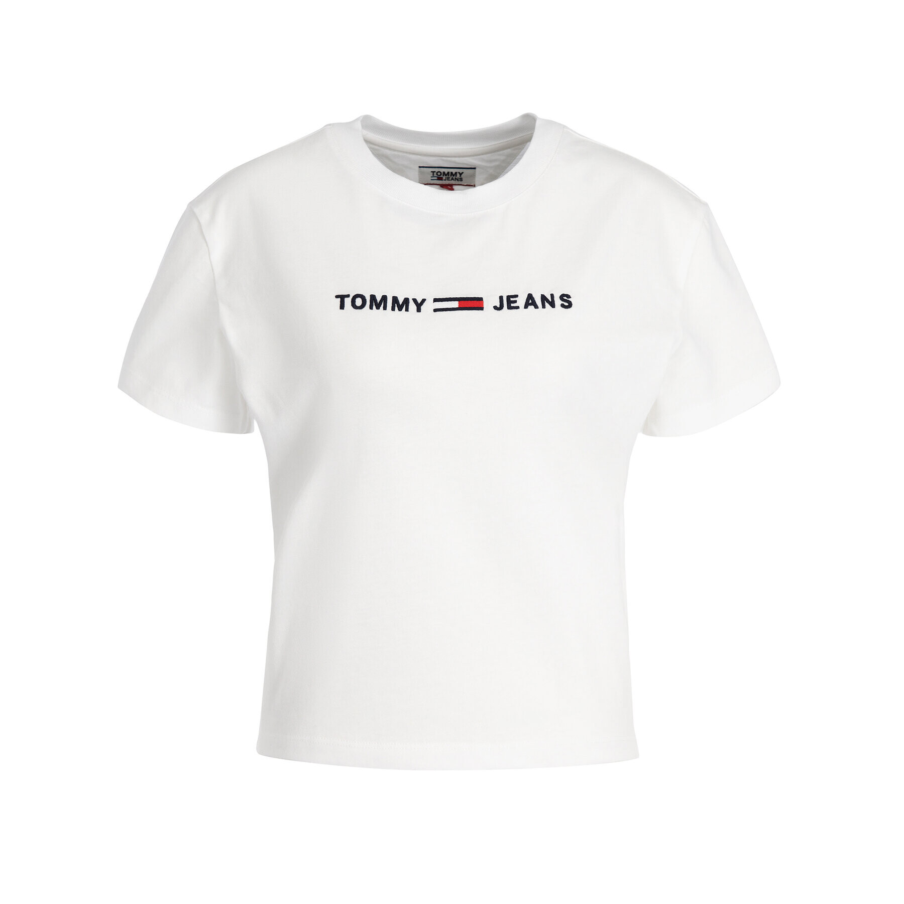 Tommy Jeans Тишърт DW0DW07429 Бял Oversize - Pepit.bg