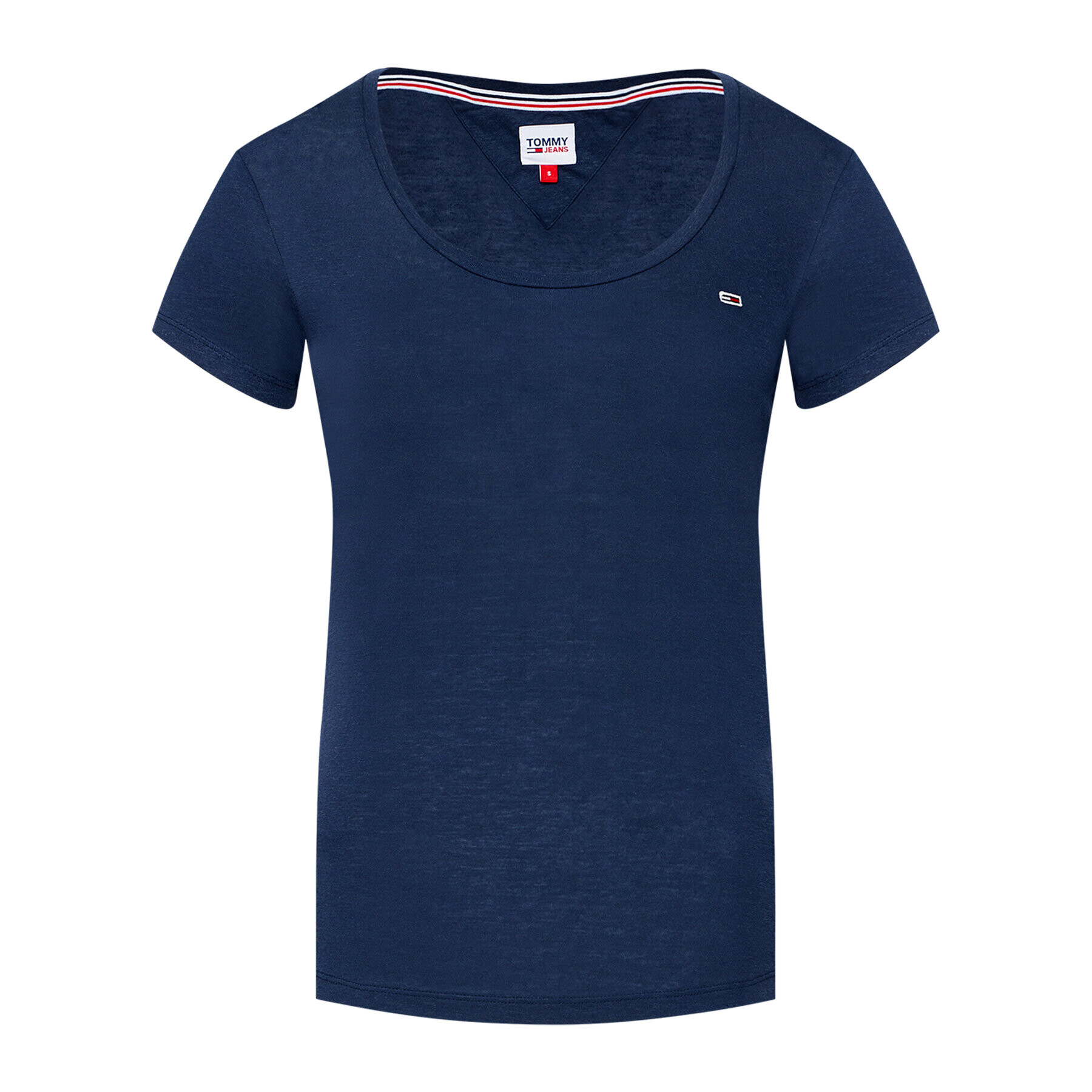 Tommy Jeans Тишърт DW0DW09789 Тъмносин Regular Fit - Pepit.bg