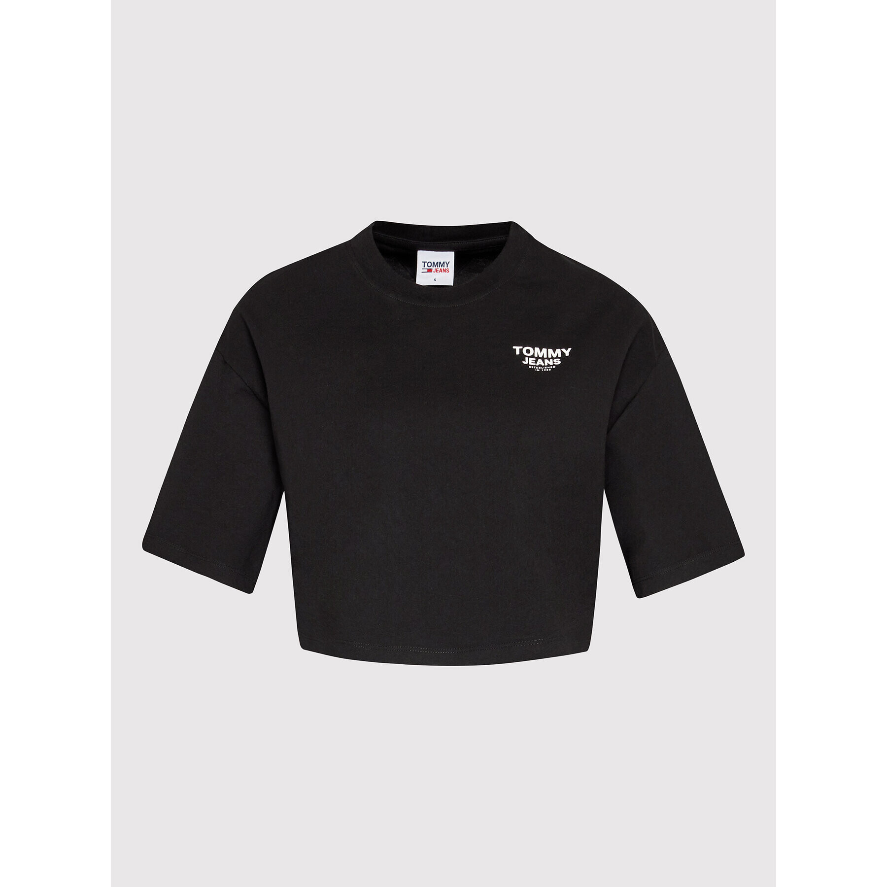 Tommy Jeans Тишърт DW0DW12828 Черен Oversize - Pepit.bg