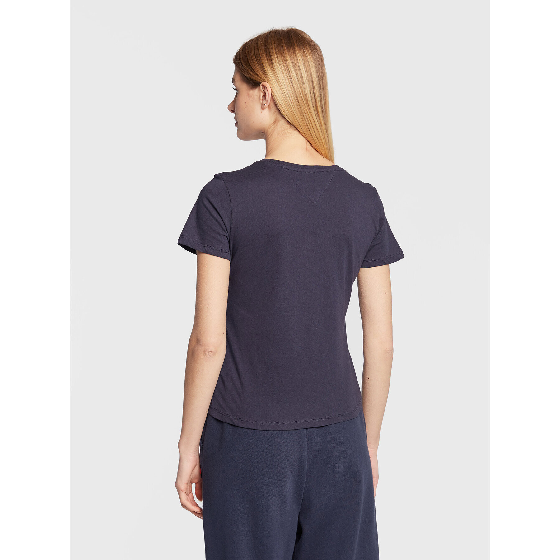 Tommy Jeans Тишърт DW0DW14617 Тъмносин Slim Fit - Pepit.bg