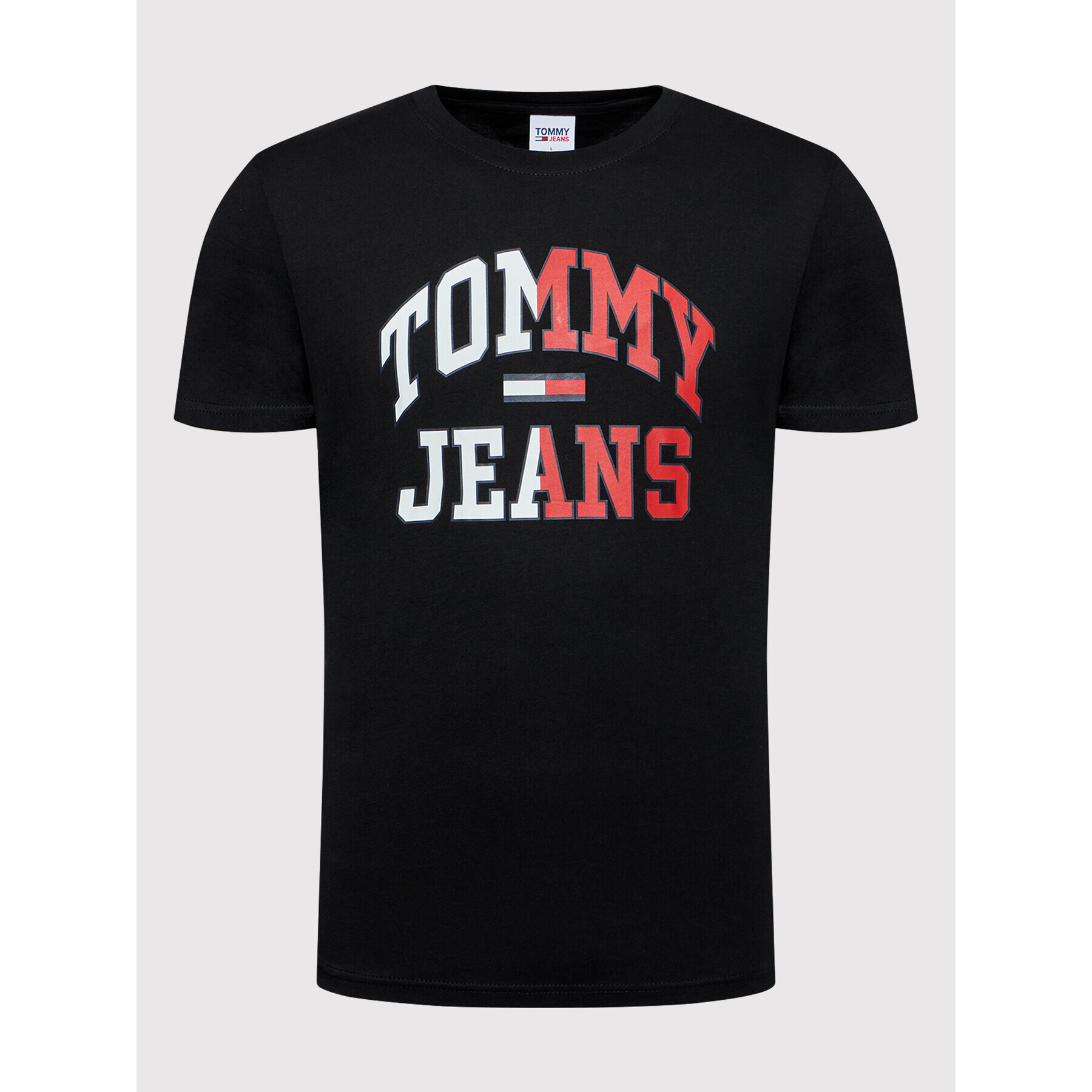 Tommy Jeans Тишърт Entry Collegiate DM0DM12421 Черен Regular Fit - Pepit.bg
