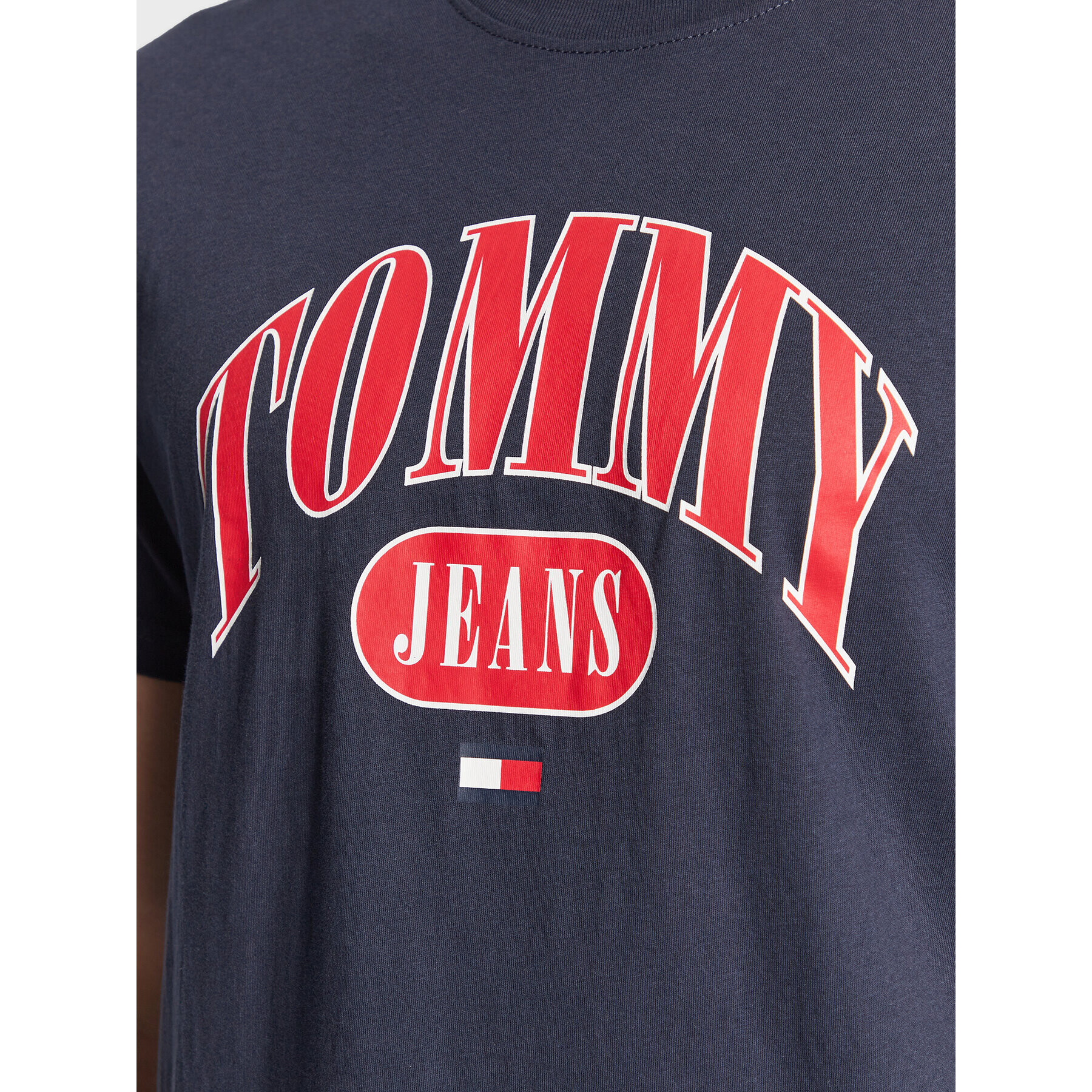 Tommy Jeans Тишърт Entry DM0DM15675 Тъмносин Regular Fit - Pepit.bg