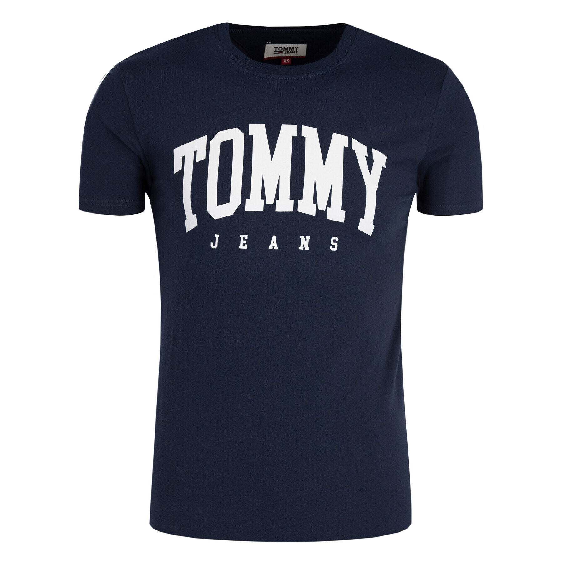 Tommy Jeans Тишърт Essential DM0DM06501 Тъмносин Regular Fit - Pepit.bg