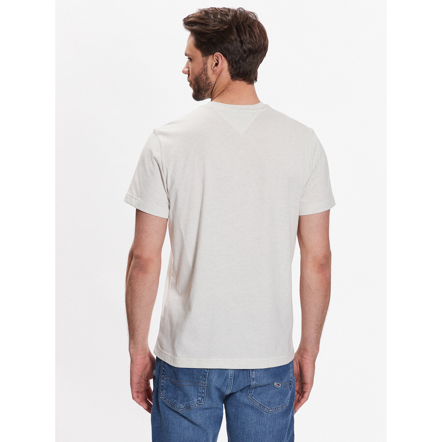 Tommy Jeans Тишърт Essential DM0DM13063 Екрю Regular Fit - Pepit.bg