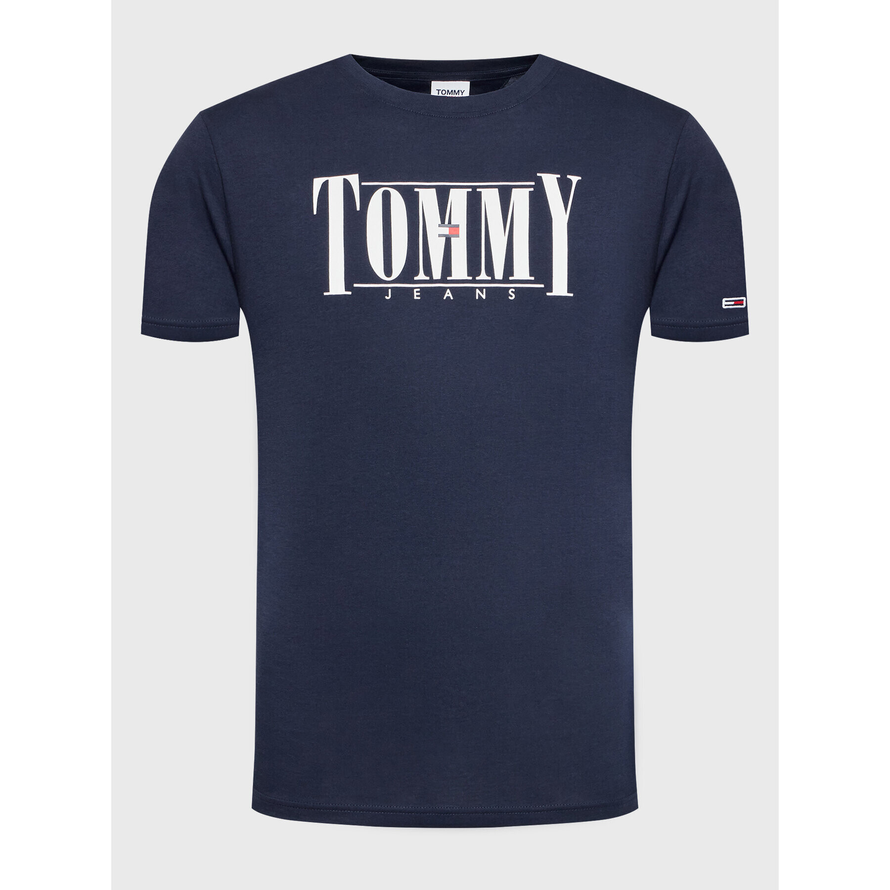 Tommy Jeans Тишърт Essential DM0DM14993 Тъмносин Regular Fit - Pepit.bg